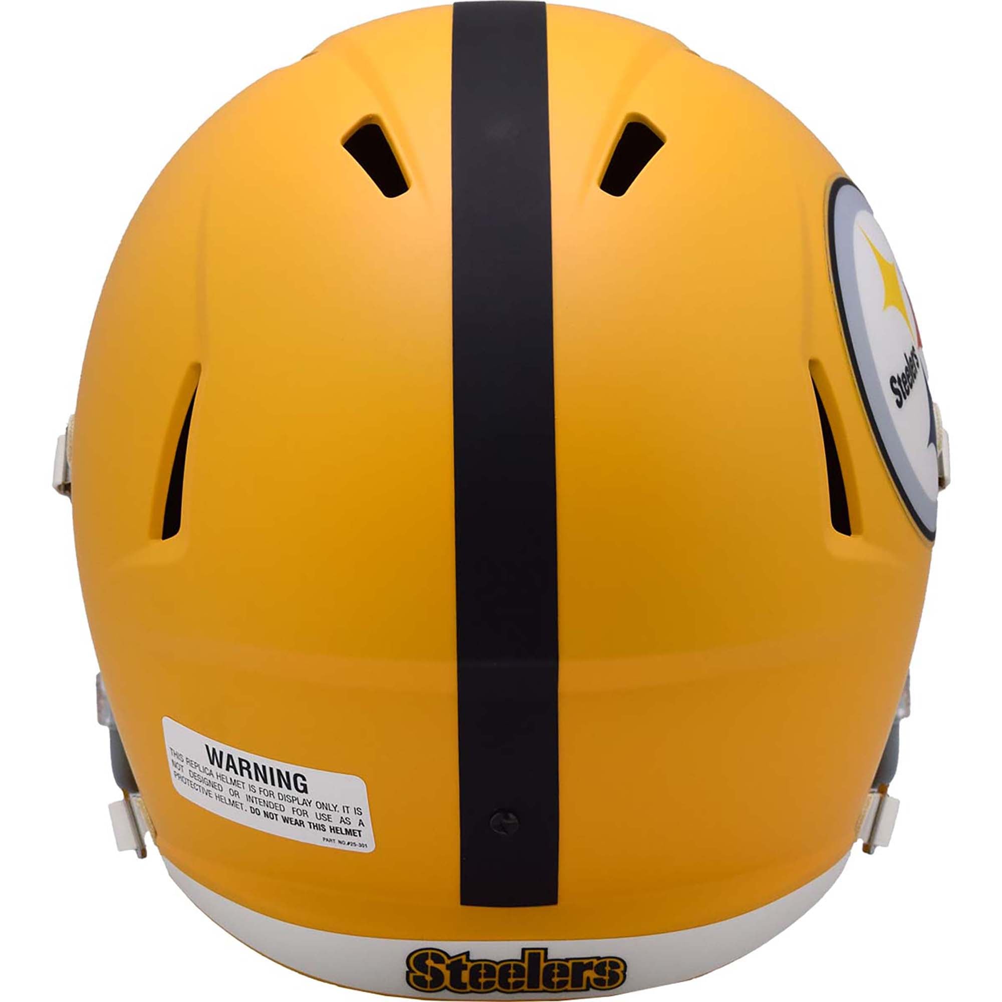 Casque réplique Riddell 2025 des Steelers de Pittsburgh, version alternative sur le terrain, version rétro de 1933