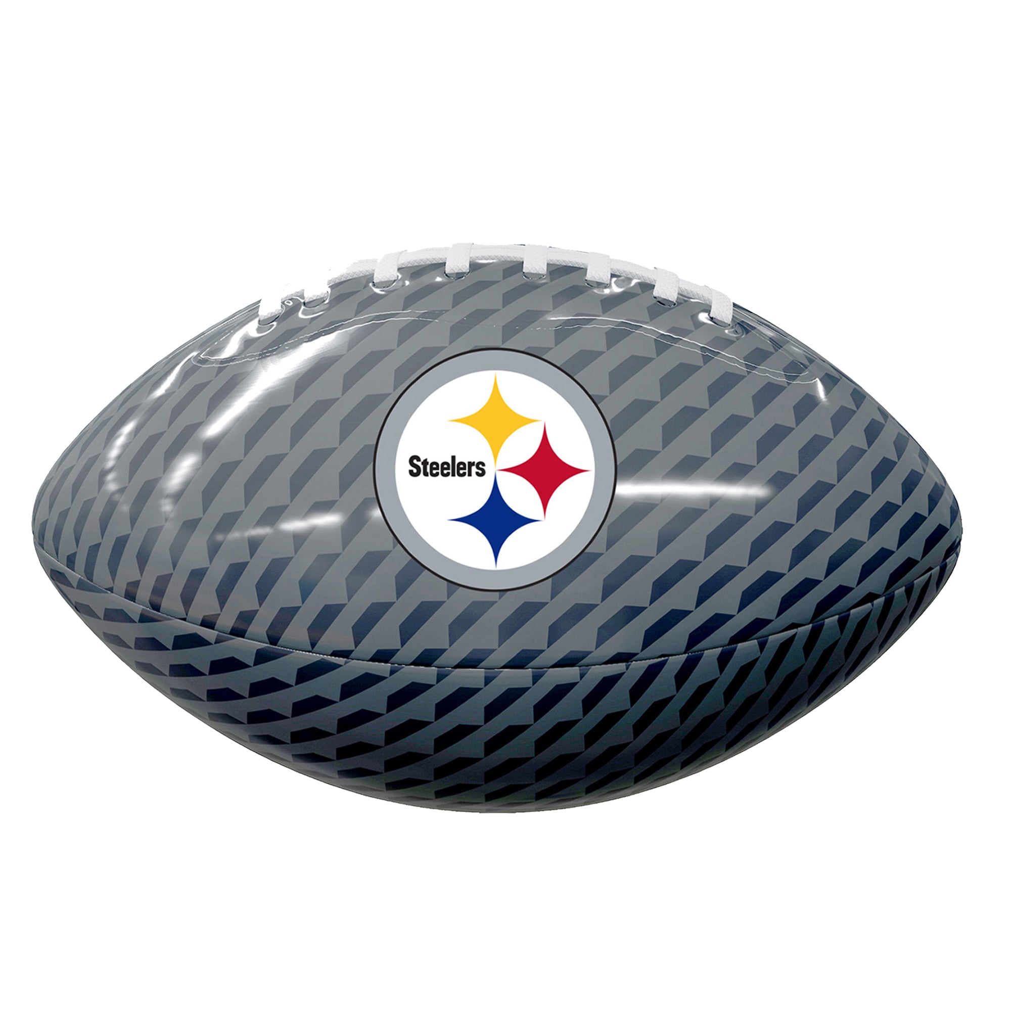Mini ballon de football en caoutchouc brillant des Steelers de Pittsburgh