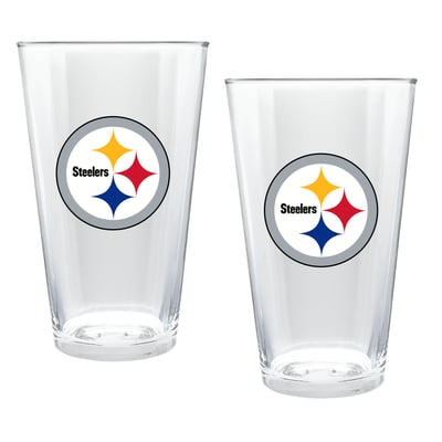 Pittsburgh Steelers Two-Piece 16oz. Double Play Pint Glass Set