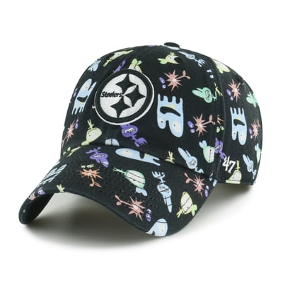 Pittsburgh Steelers '47 Preschool Space Critter Clean Up Adjustable Hat - Black