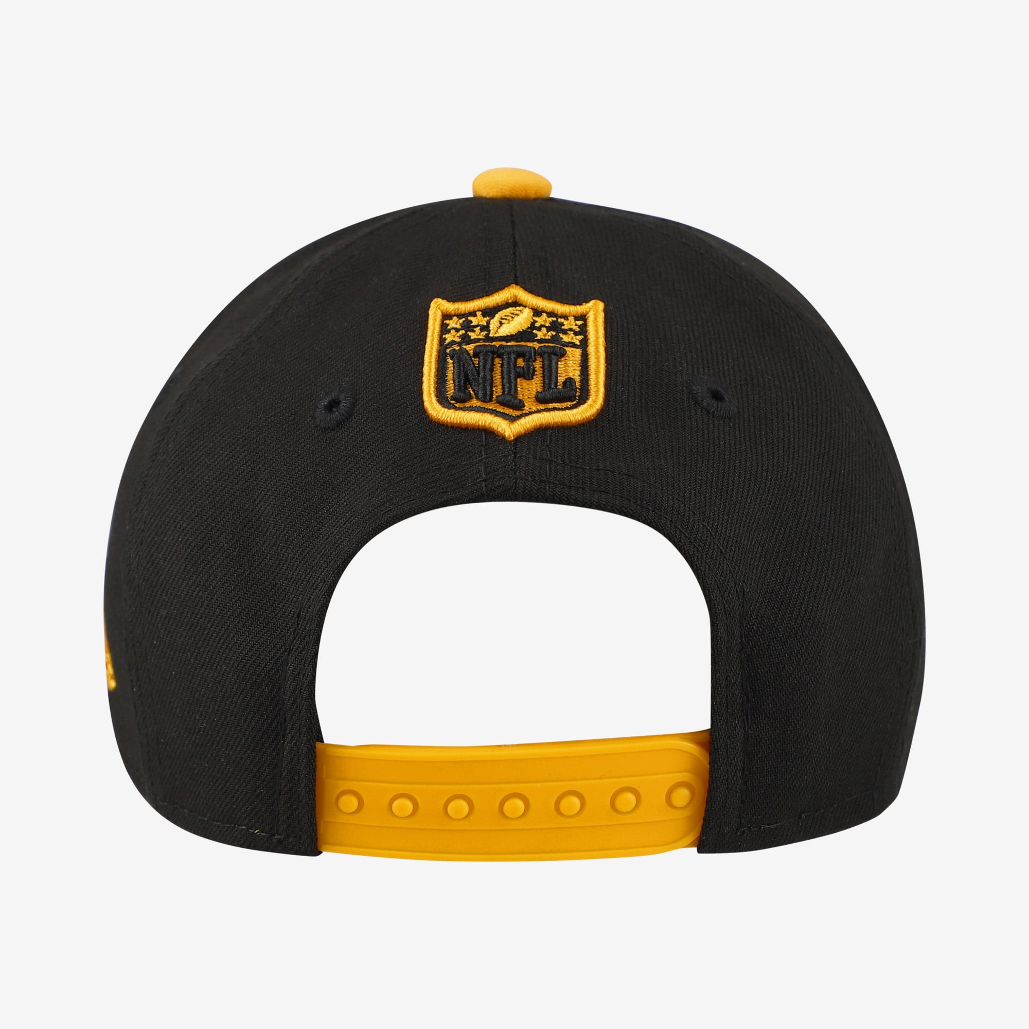 Casquette ajustable New Era noire Pittsburgh Steelers Cartoon 9FORTY M-Crown A-Frame pour enfants d'âge préscolaire