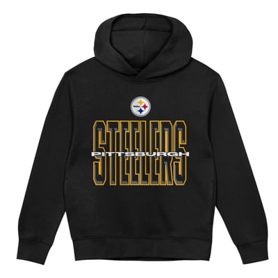 Pittsburgh Steelers Outerstuff Preschool Field General Fleece Hoodie - Black