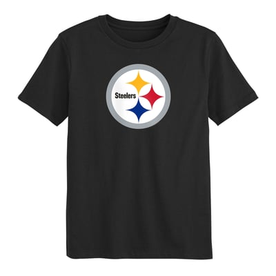  Pittsburgh Steelers Outerstuff Preschool Primary Logo T-Shirt - Black
