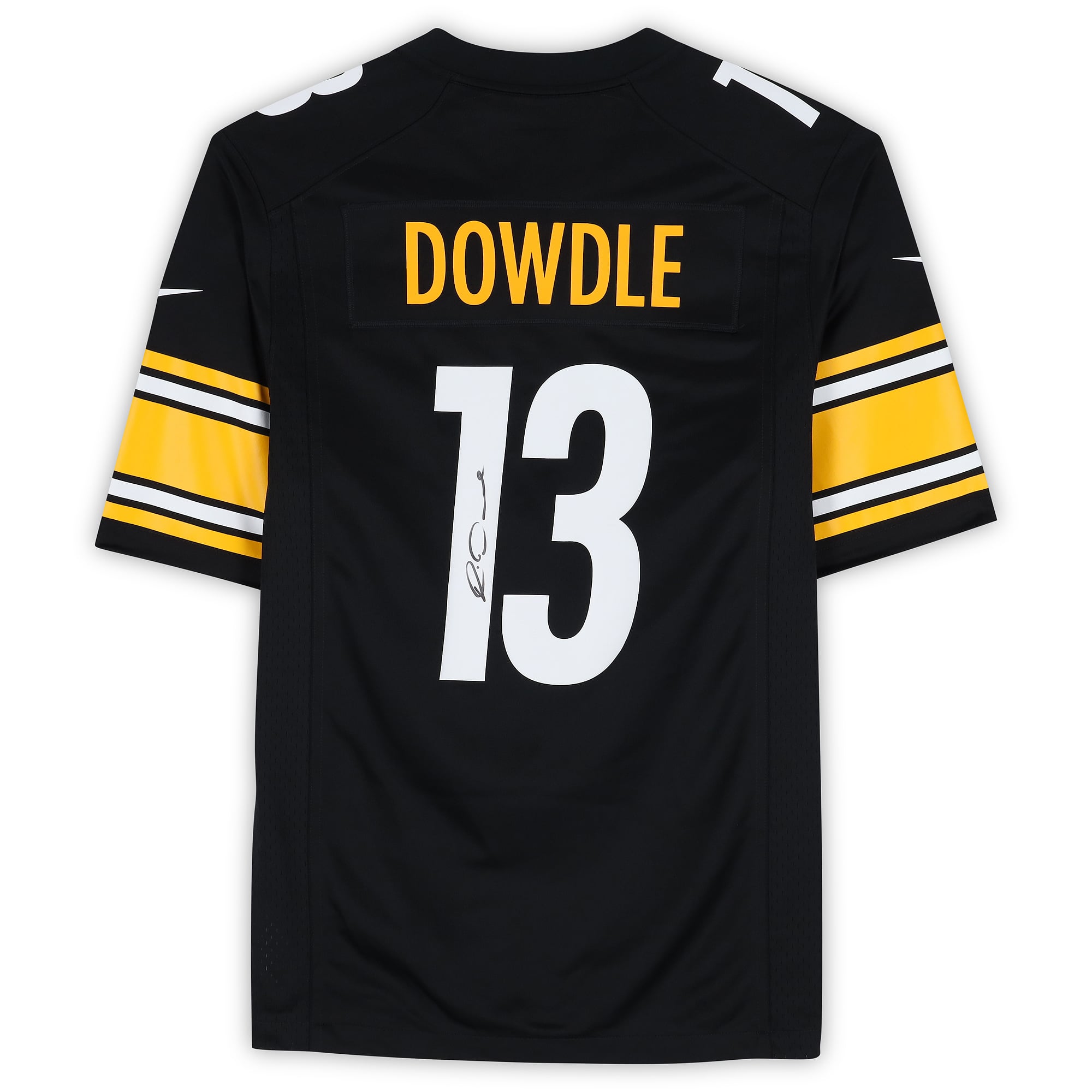 Maillot de match noir Nike autographié de Rico Dowdle, des Steelers de Pittsburgh