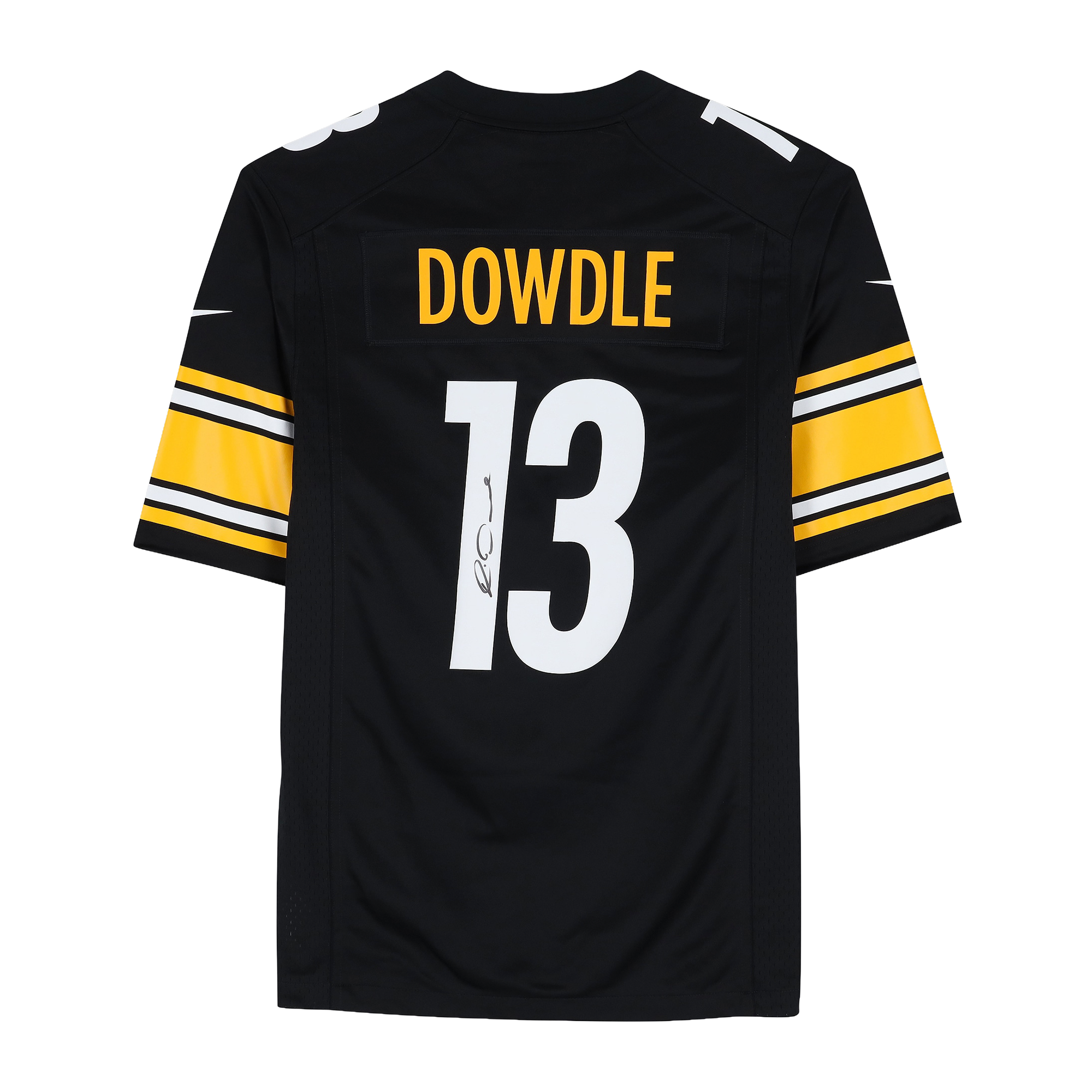 Maillot de match noir Nike autographié de Rico Dowdle, des Steelers de Pittsburgh