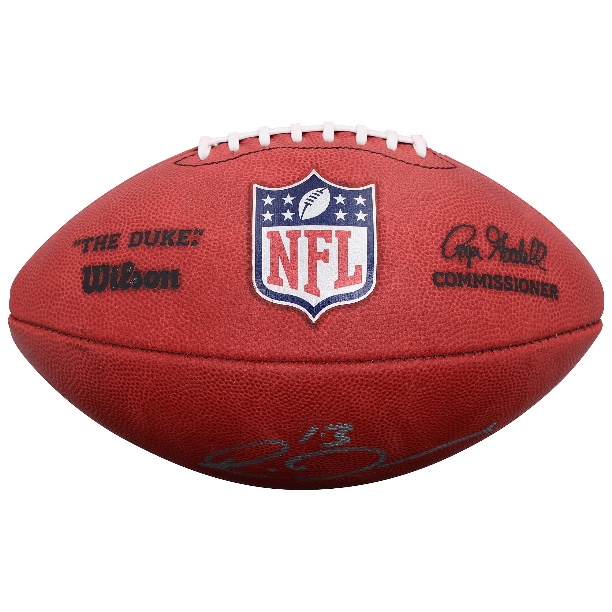 Ballon de football américain Duke en couleur, autographié par Rico Dowdle des Steelers de Pittsburgh