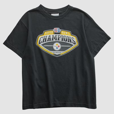 Super Bowl XL Reebok 2006 T-shirt - Black - Yth L by Fanatics Real Vintage
