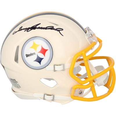 Terry Bradshaw Pittsburgh Steelers Autographed Fanatics Authentic Riddell Retro Speed Mini Helmet 