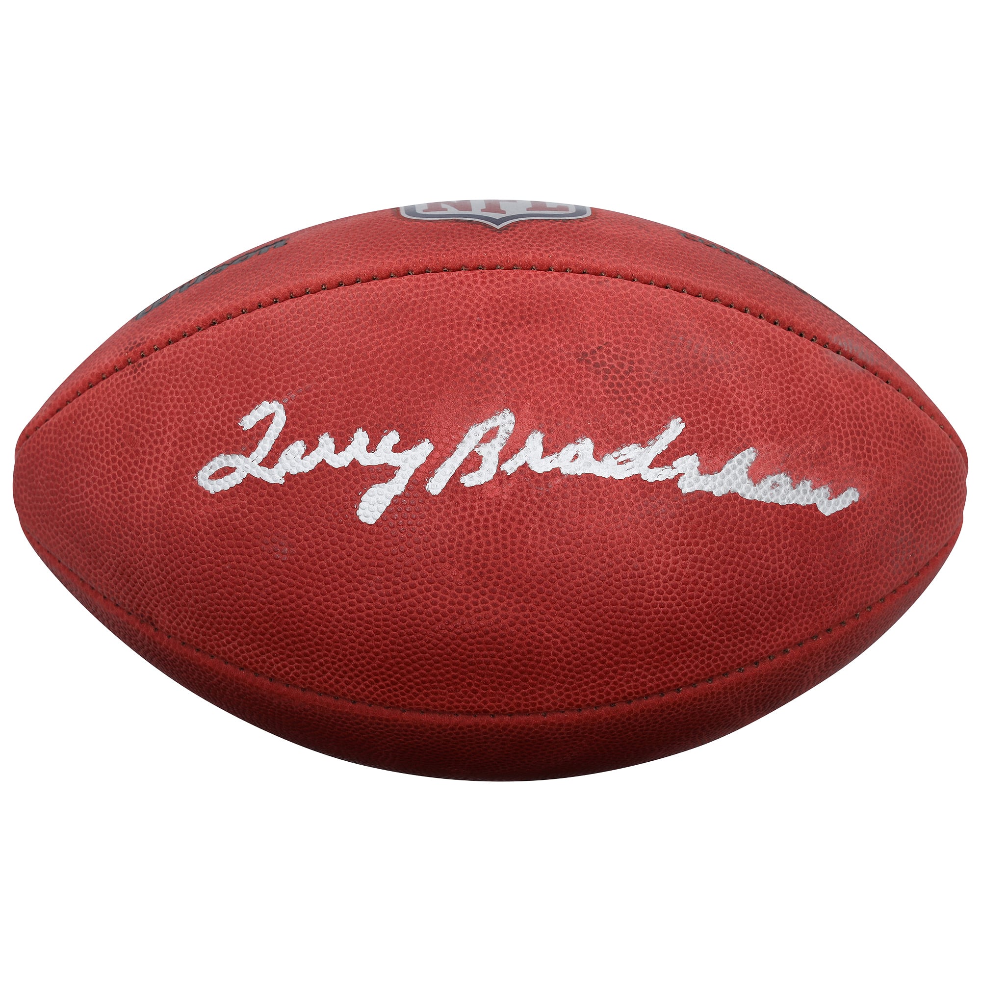 Ballon de football Wilson Duke en couleur, autographié par Terry Bradshaw (Pittsburgh Steelers).
