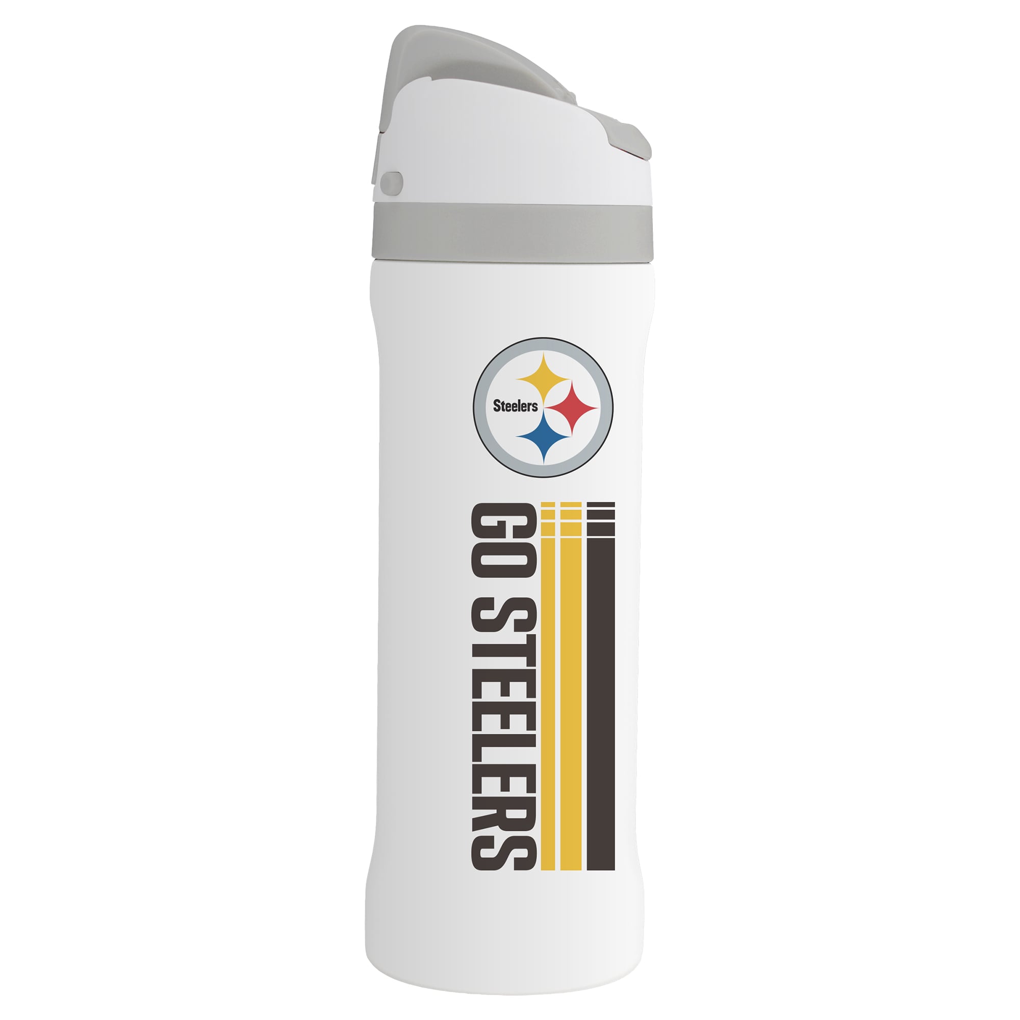 Gobelet isotherme en acier inoxydable de 710 ml (24 oz) avec slogan des Steelers de Pittsburgh, de The Memory Company