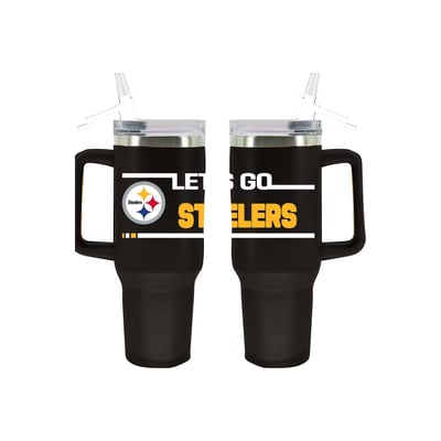 Pittsburgh Steelers The Memory Company 40oz. Stainless Steel Team Color Tumbler with Flip Straw