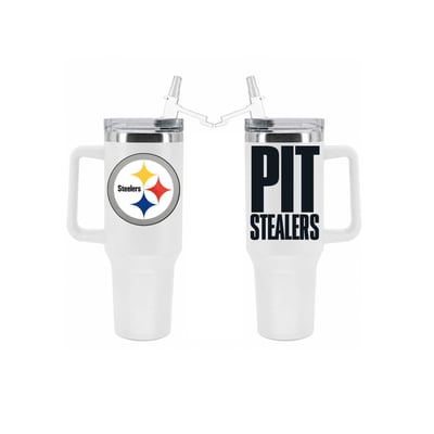 Pittsburgh Steelers The Memory Company 40oz. Stainless Steel Tumbler with Flip Straw