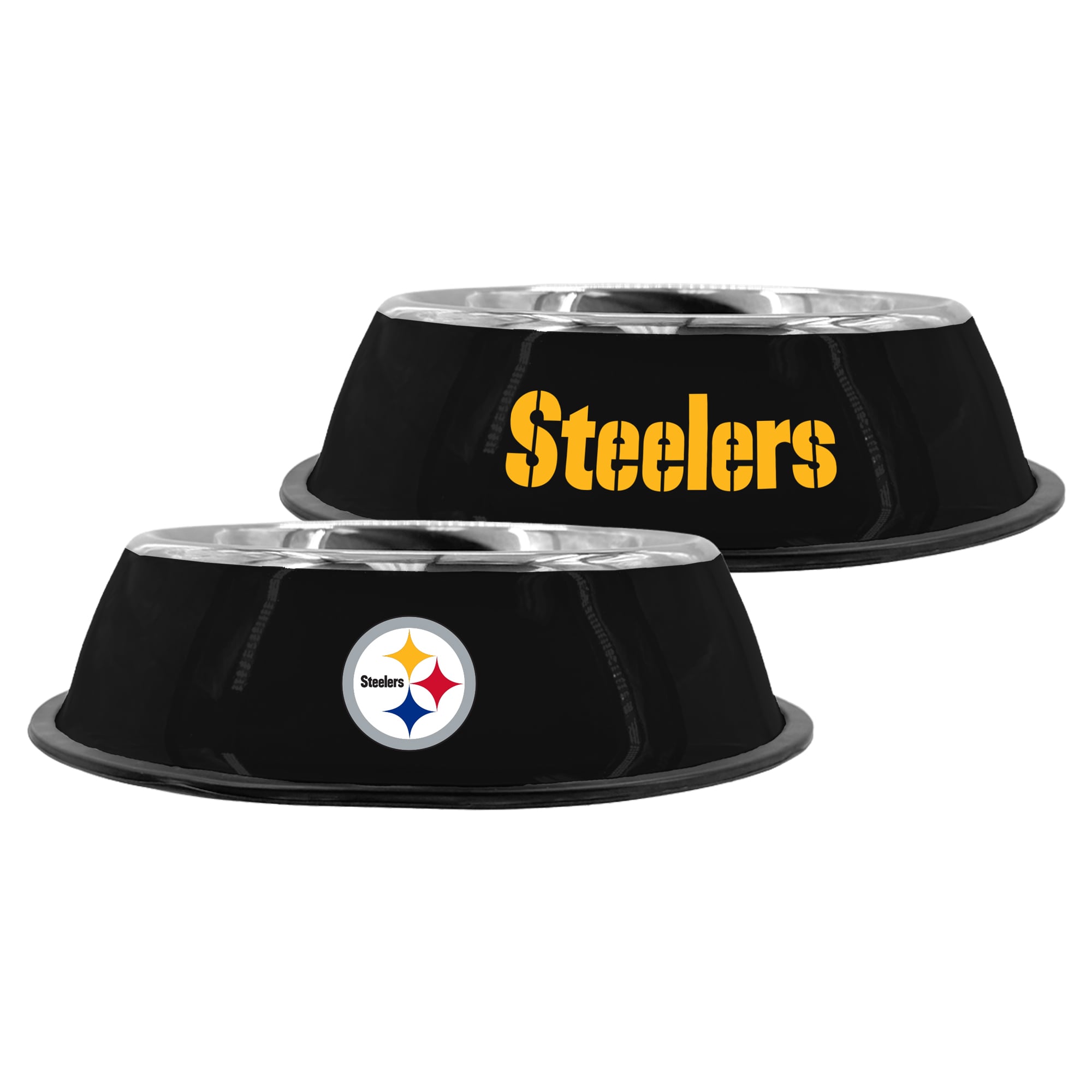 Gamelle pour animaux de compagnie Pittsburgh Steelers en acier inoxydable de 23 cm (9 po) de The Memory Company