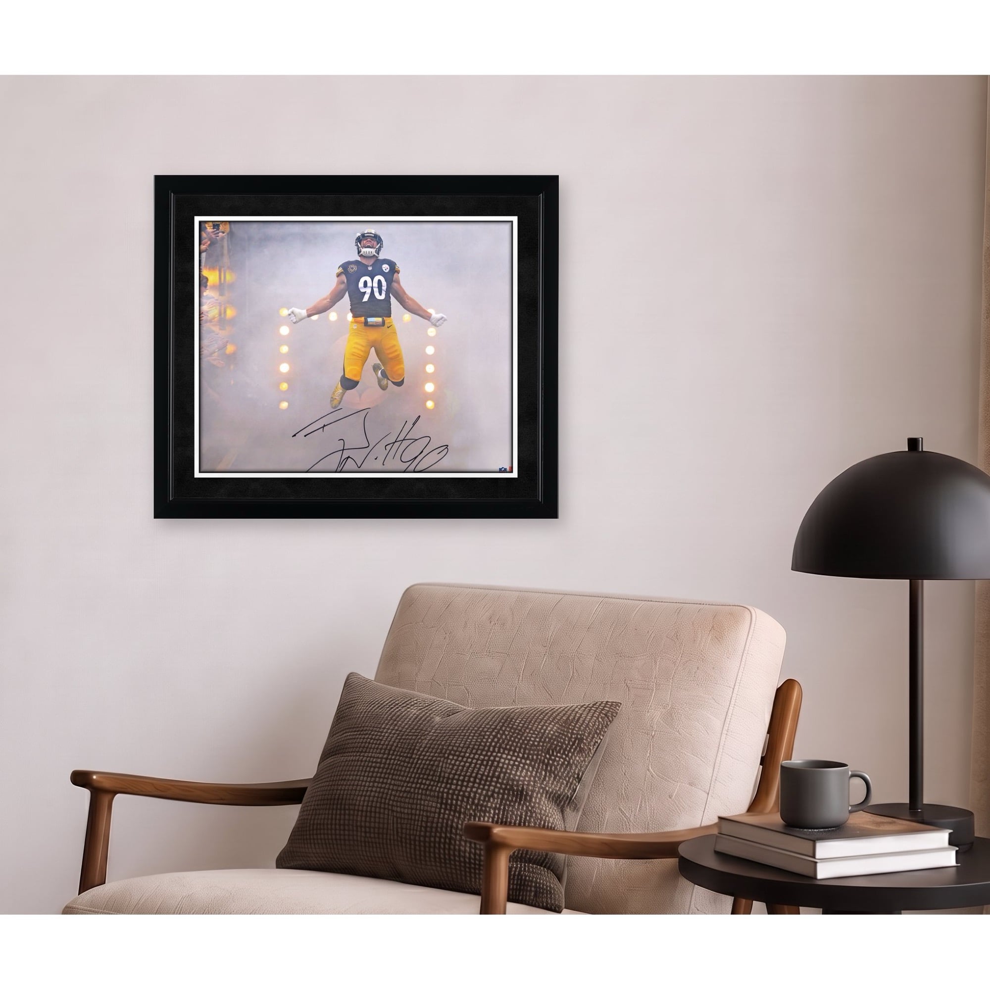 T.J. Watt Pittsburgh Steelers Autographed 16" x 20" Smoke Entrance Photograph