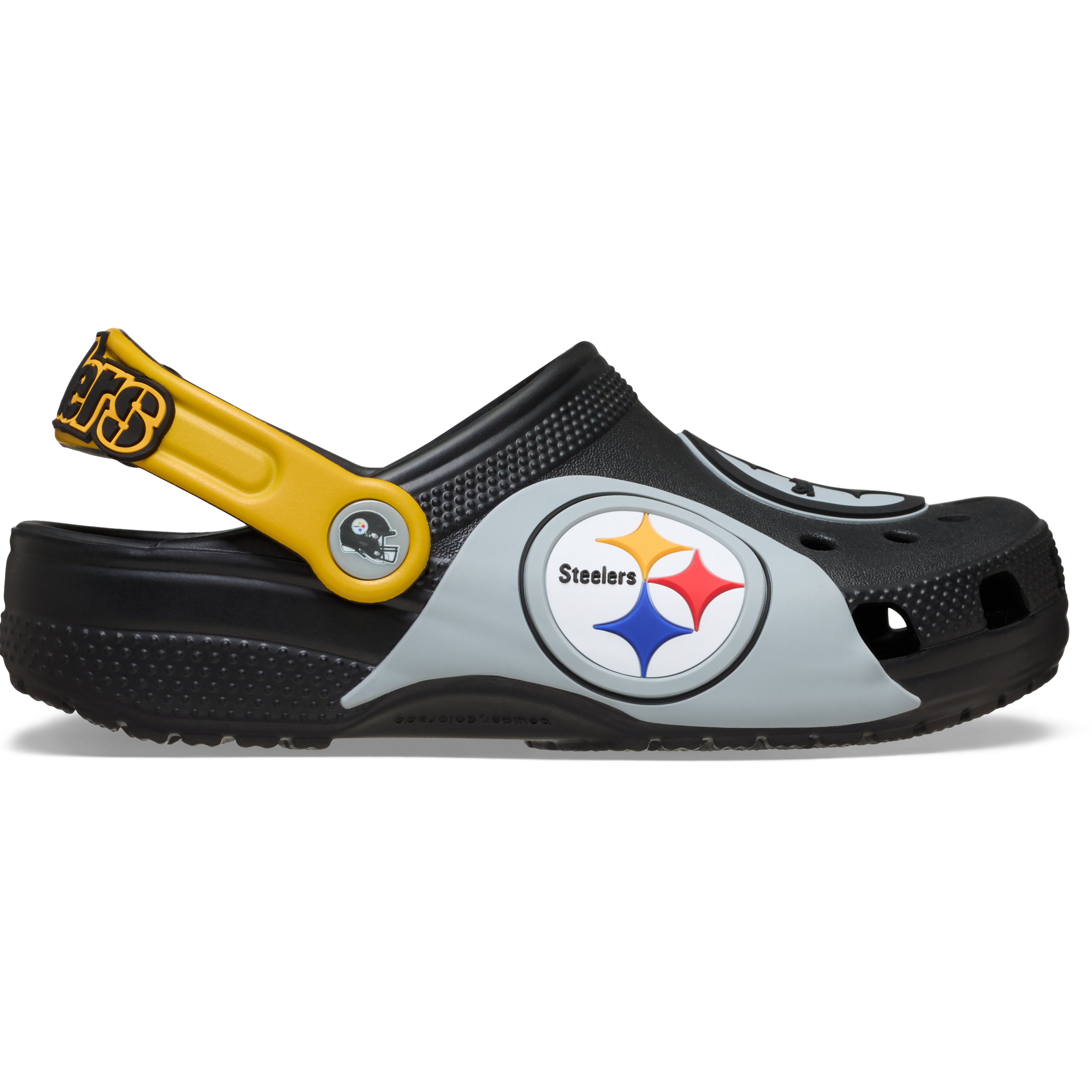 Sabots classiques Crocs noirs Pittsburgh Steelers pour tout-petits