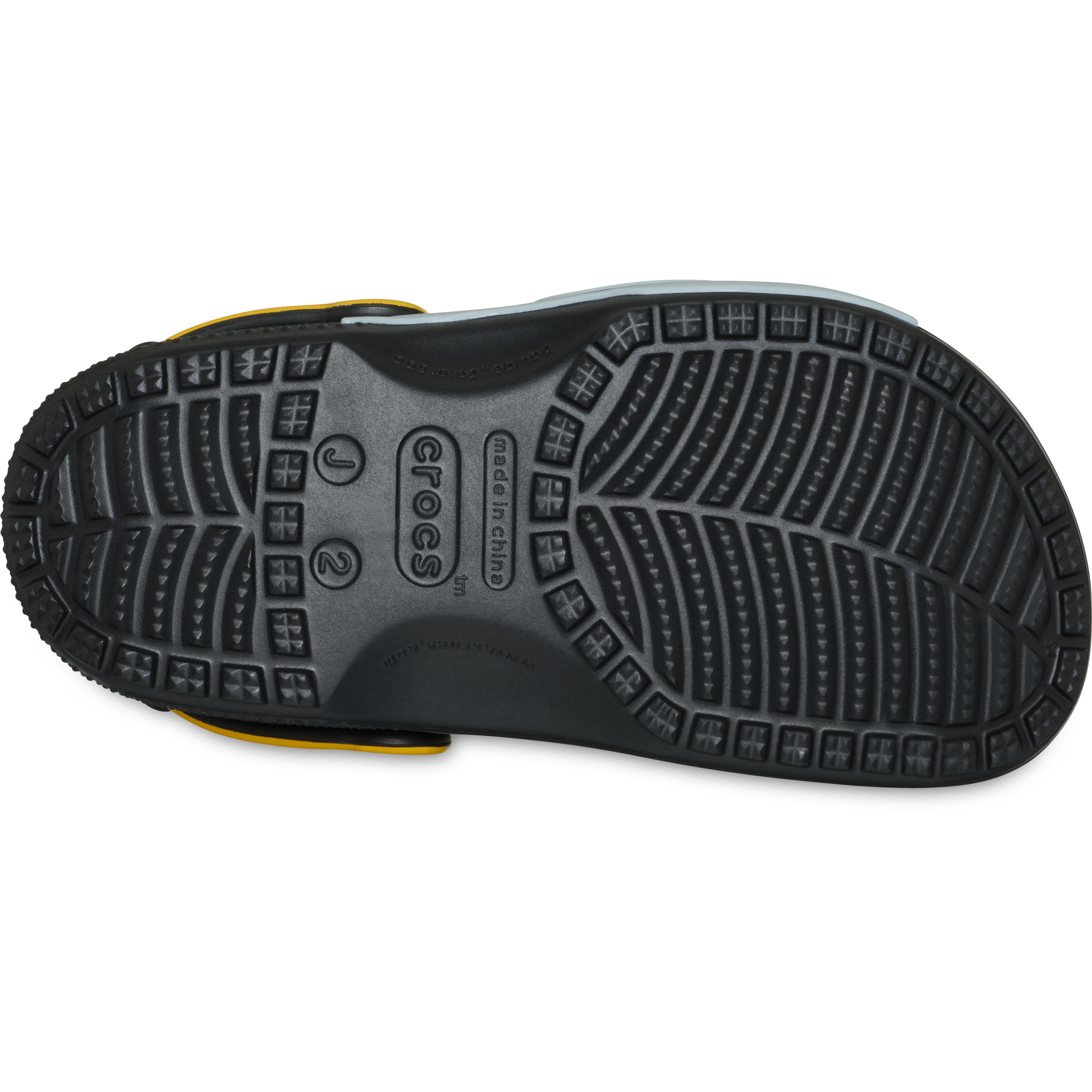 Sabots classiques Crocs noirs Pittsburgh Steelers pour tout-petits