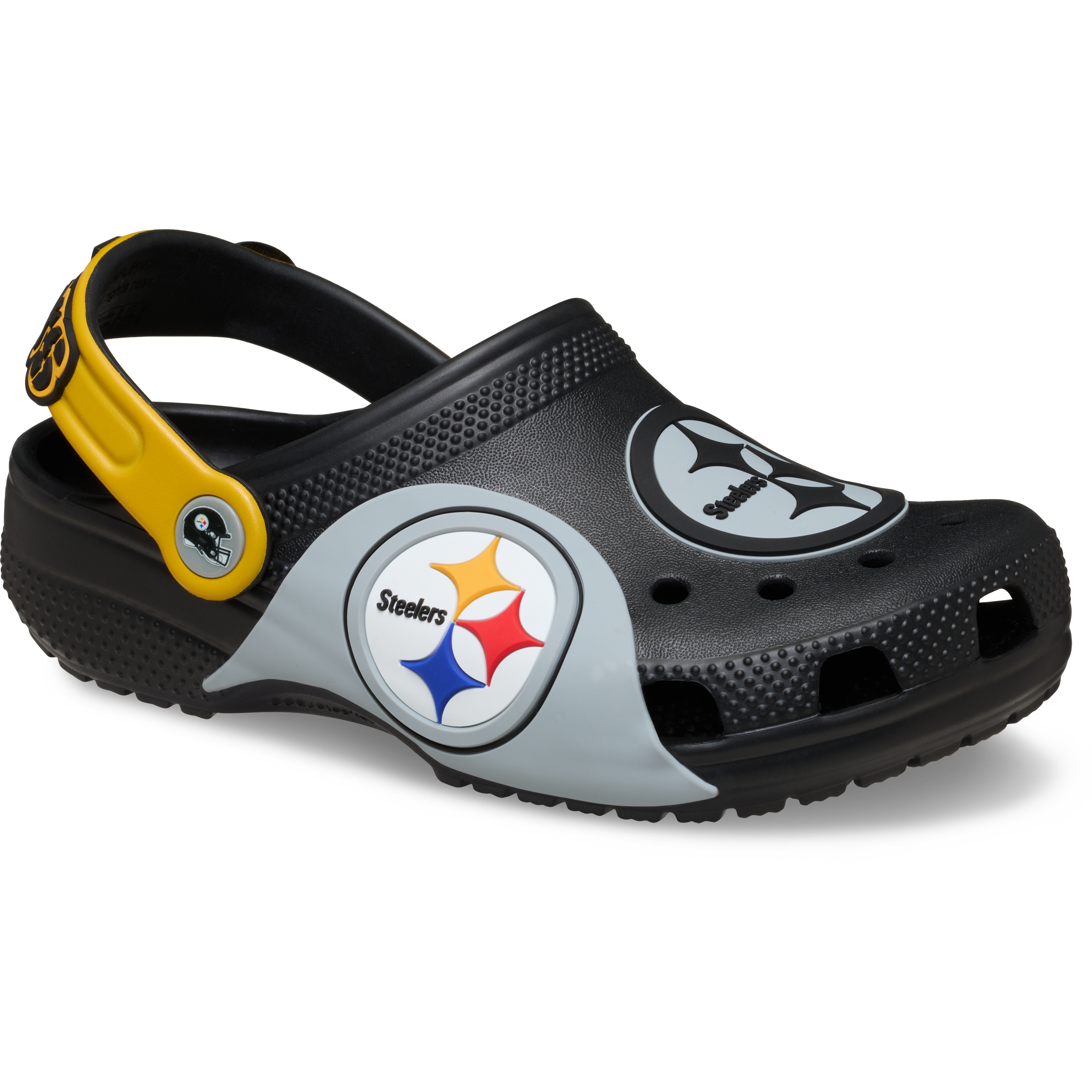 Sabots classiques Crocs noirs Pittsburgh Steelers pour tout-petits