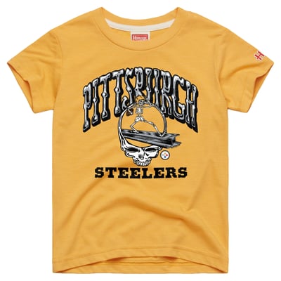  Pittsburgh Steelers Homage Toddler NFL x Grateful Dead Tri-Blend T-Shirt - Gold