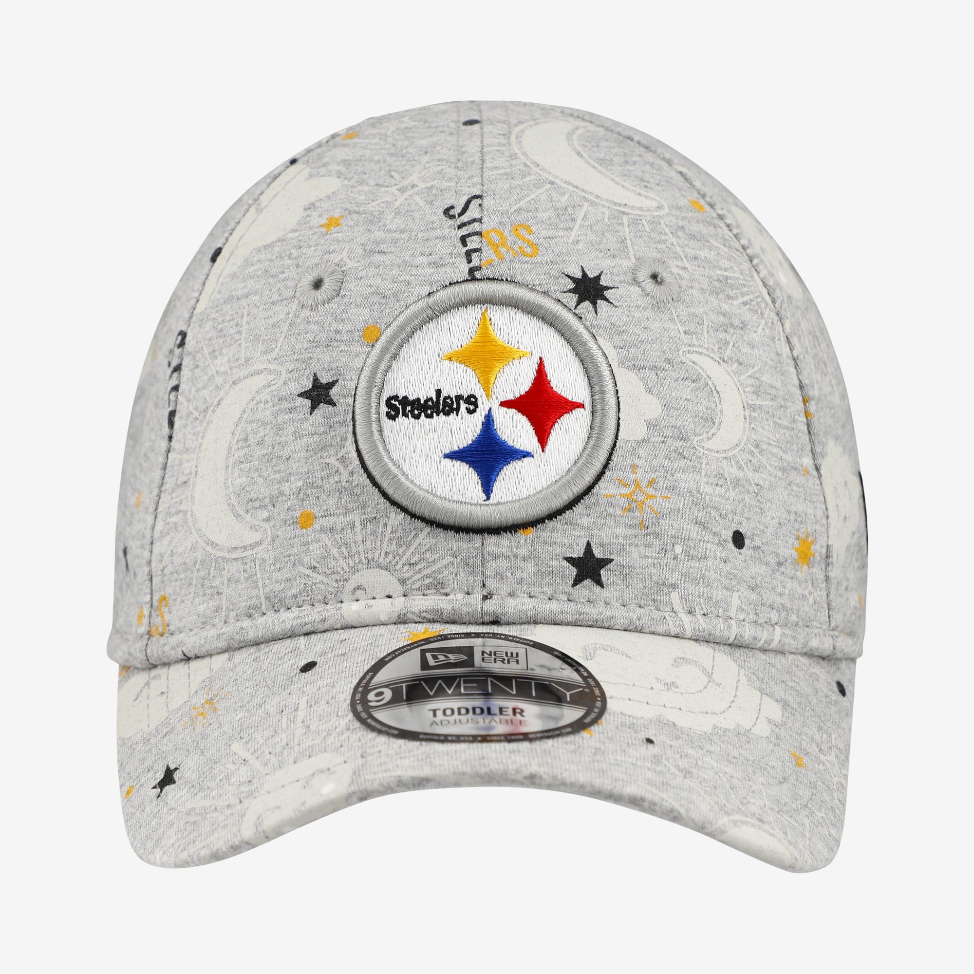 Toddler New Era Heather Gray Pittsburgh Steelers Sky 9TWENTY Adjustable Hat