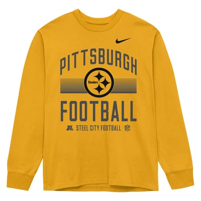 Pittsburgh Steelers Nike Toddler Essential Long Sleeve T-Shirt - Gold