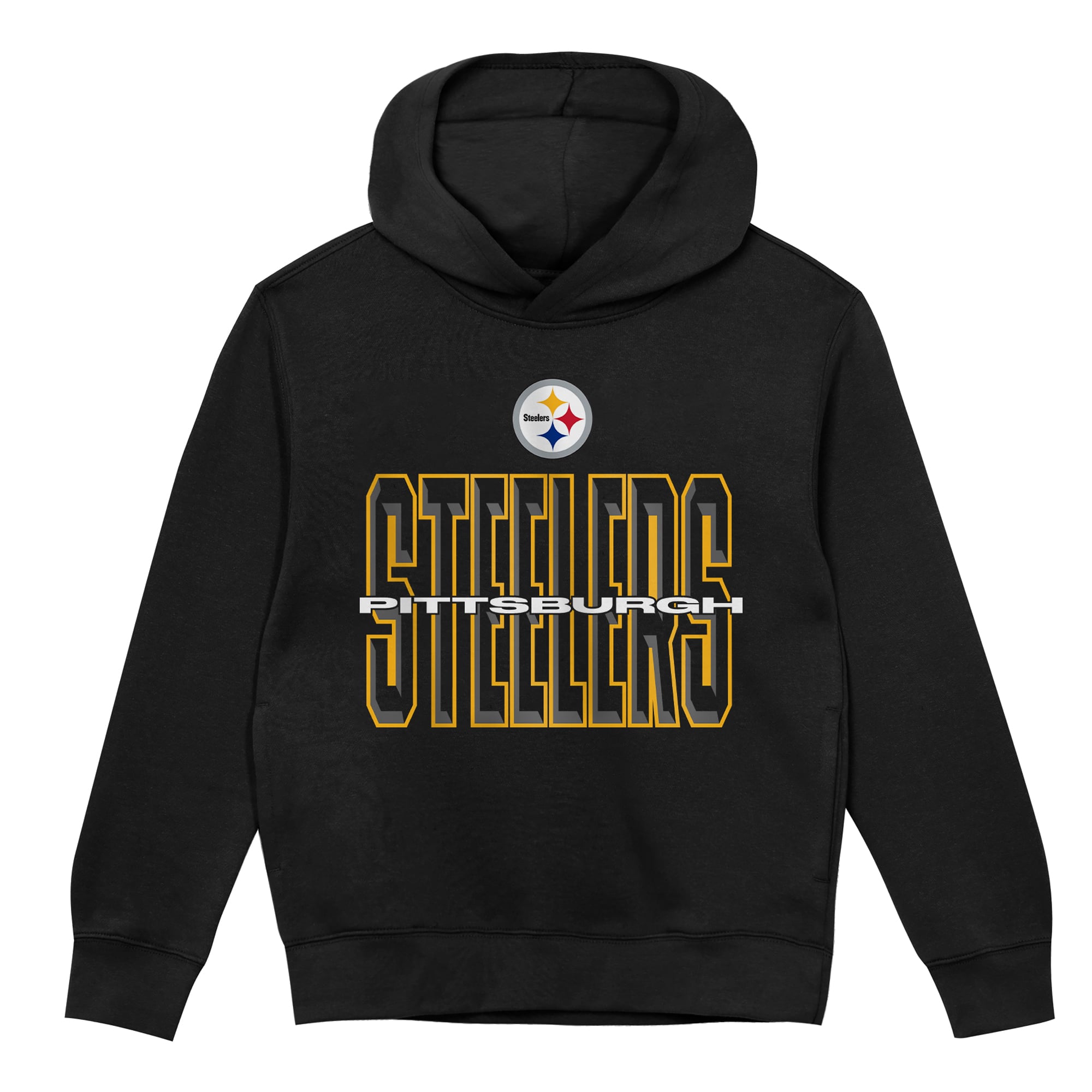 Toddler Outerstuff Black Pittsburgh Steelers Field General Fleece Hoodie