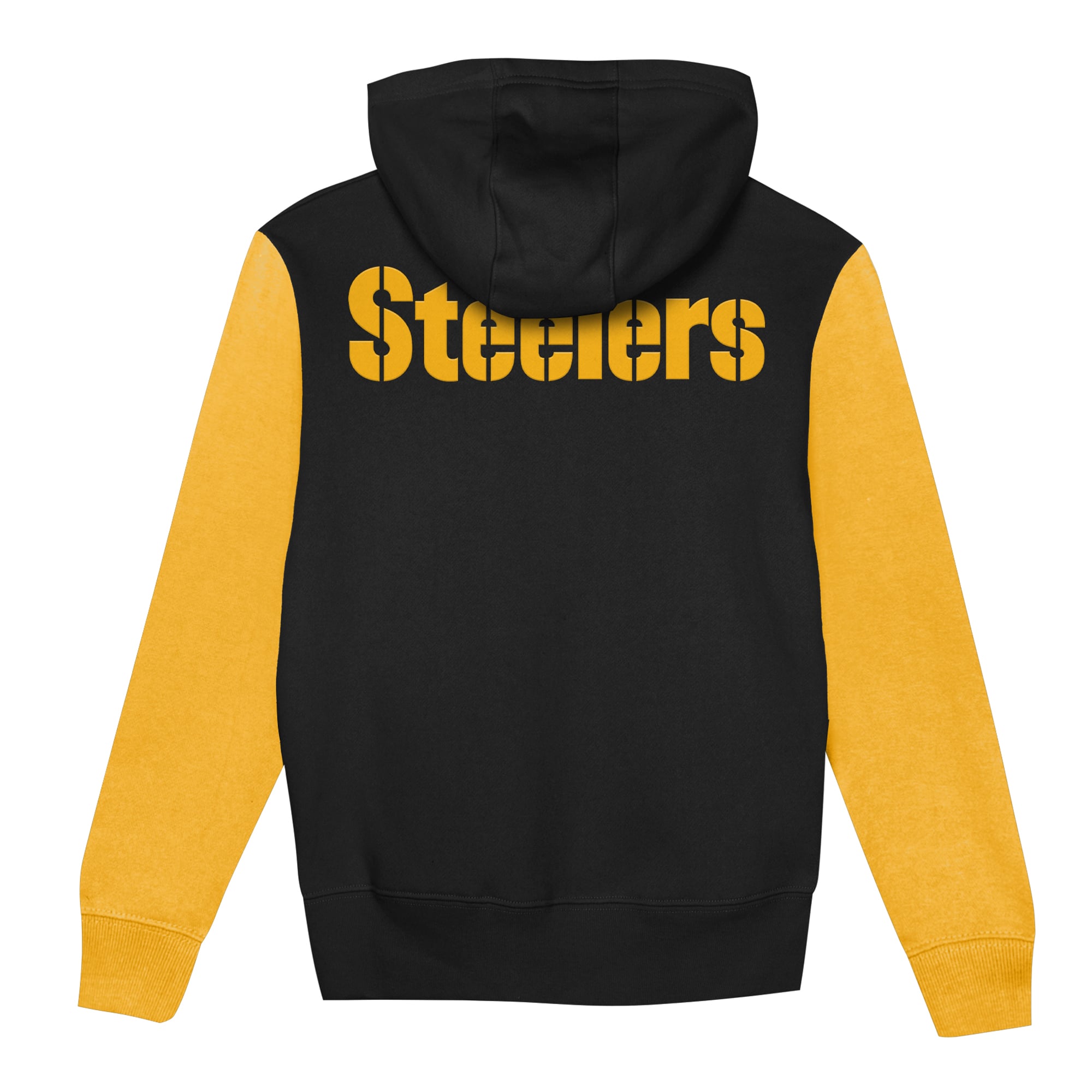 Sweat à capuche zippé Outerstuff noir et or Pittsburgh Steelers Stadium pour tout-petit