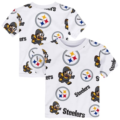 Pittsburgh Steelers Outerstuff Toddler Mascot Play T-Shirt - White