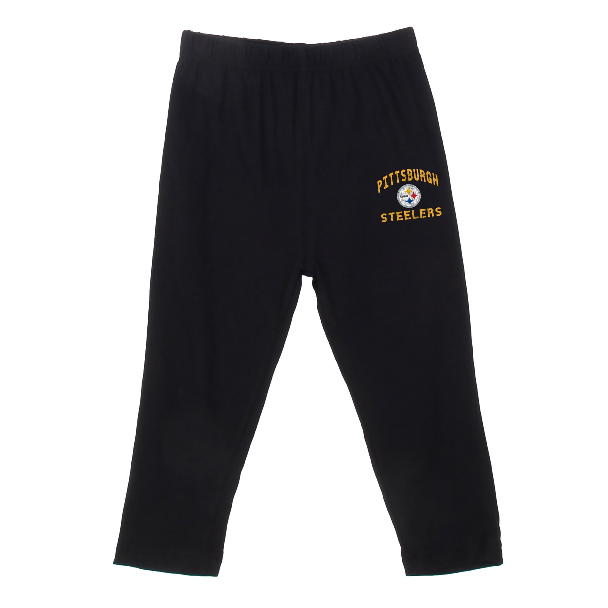 Ensemble pour tout-petit Wes & Willy, haut à manches longues rayé noir Pittsburgh Steelers capuche et pantalon