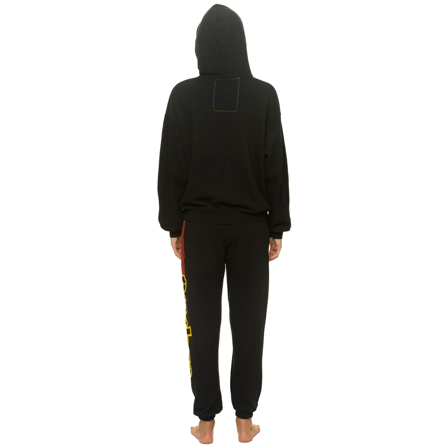 Pantalon de survêtement unisexe Aviator Nation noir Pittsburgh Steelers en mélange trois matières