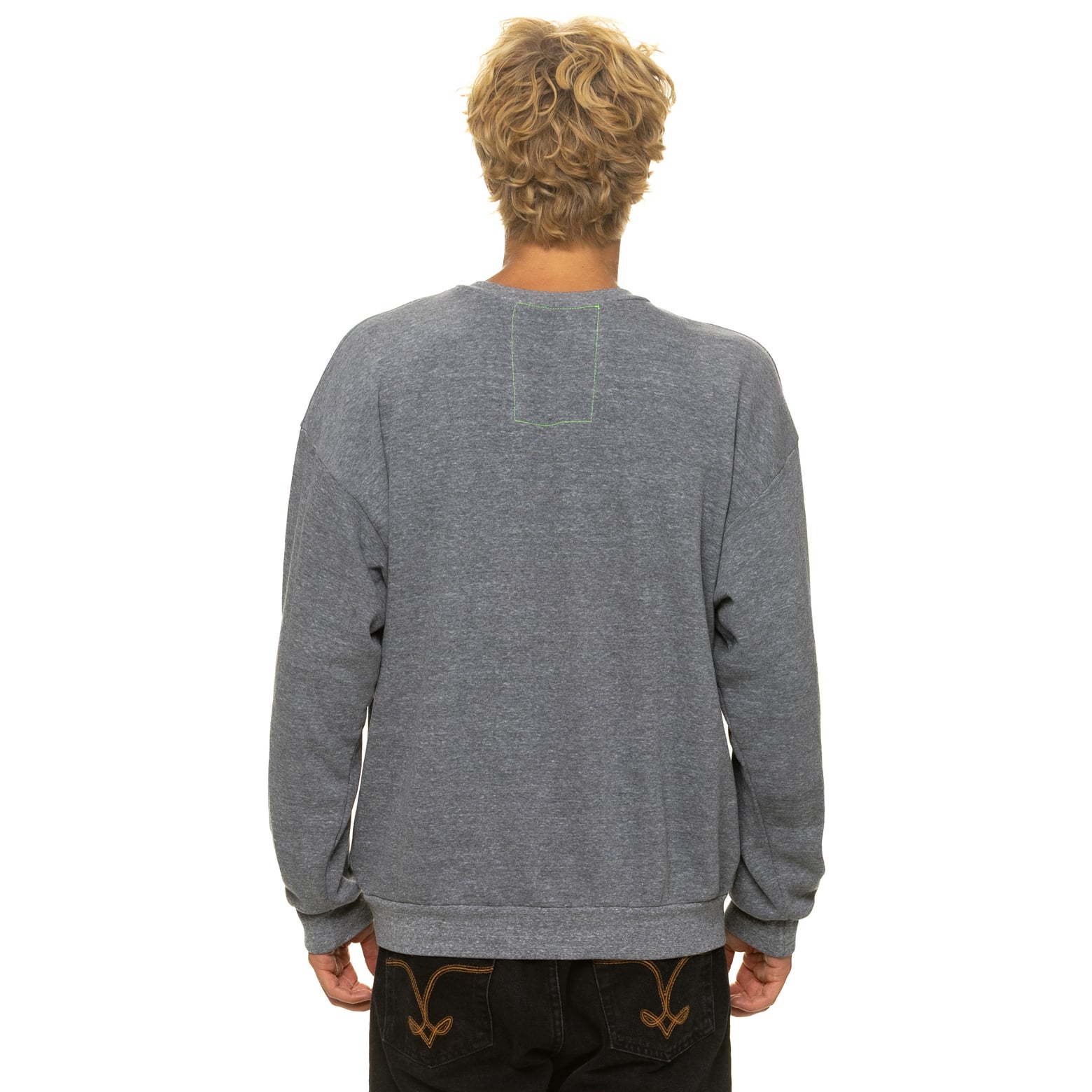 Sweat-shirt unisexe Aviator Nation gris chiné Pittsburgh Steelers, coupe décontractée, en mélange de trois matières.