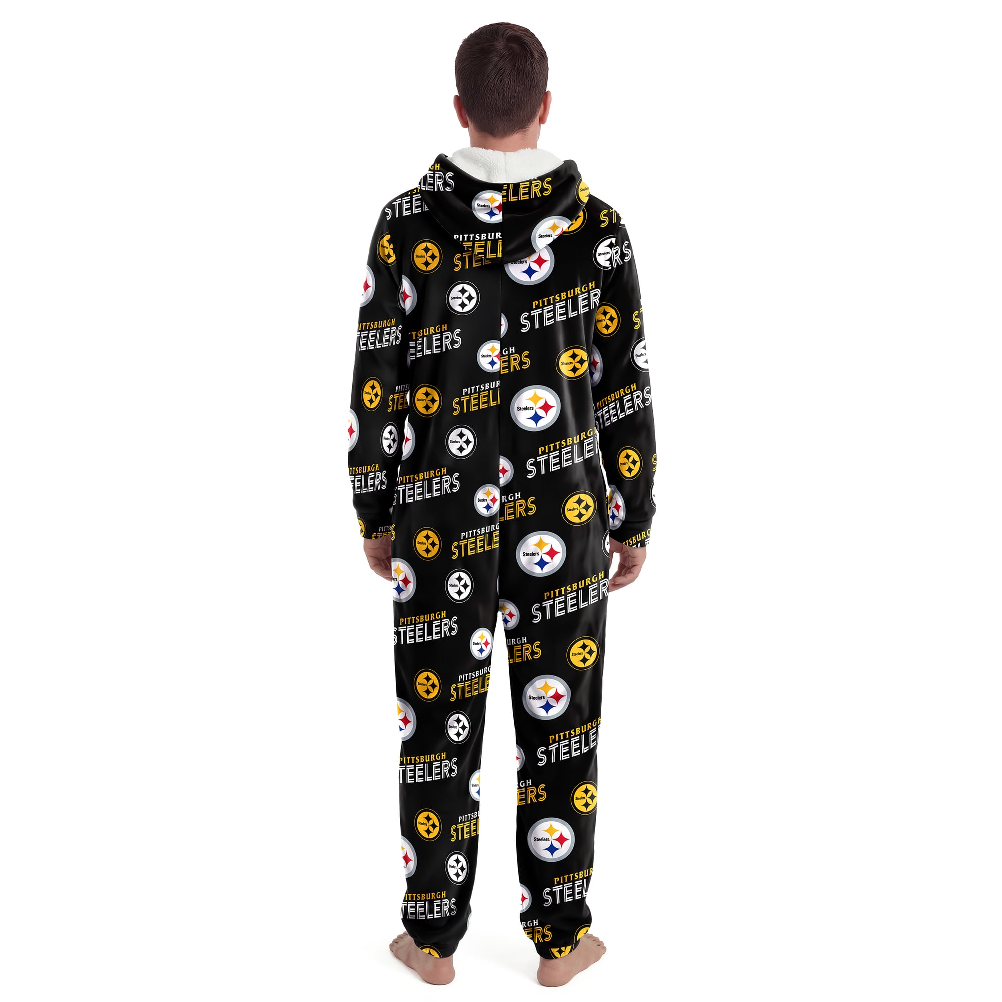 Unisex Concepts Sport Black Pittsburgh Steelers Sidekick Union Suit