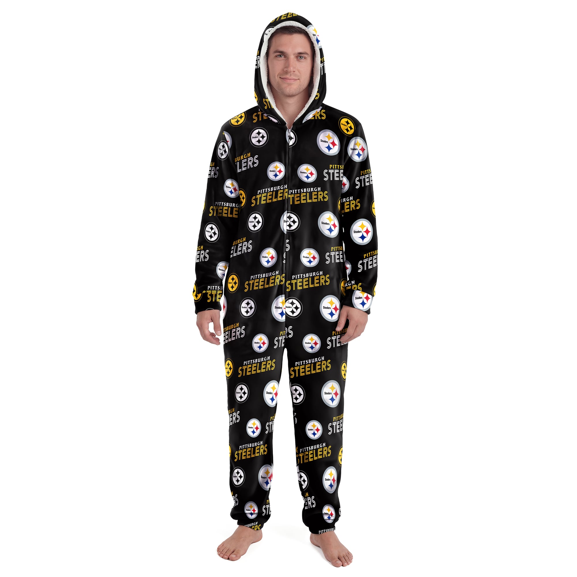 Unisex Concepts Sport Black Pittsburgh Steelers Sidekick Union Suit