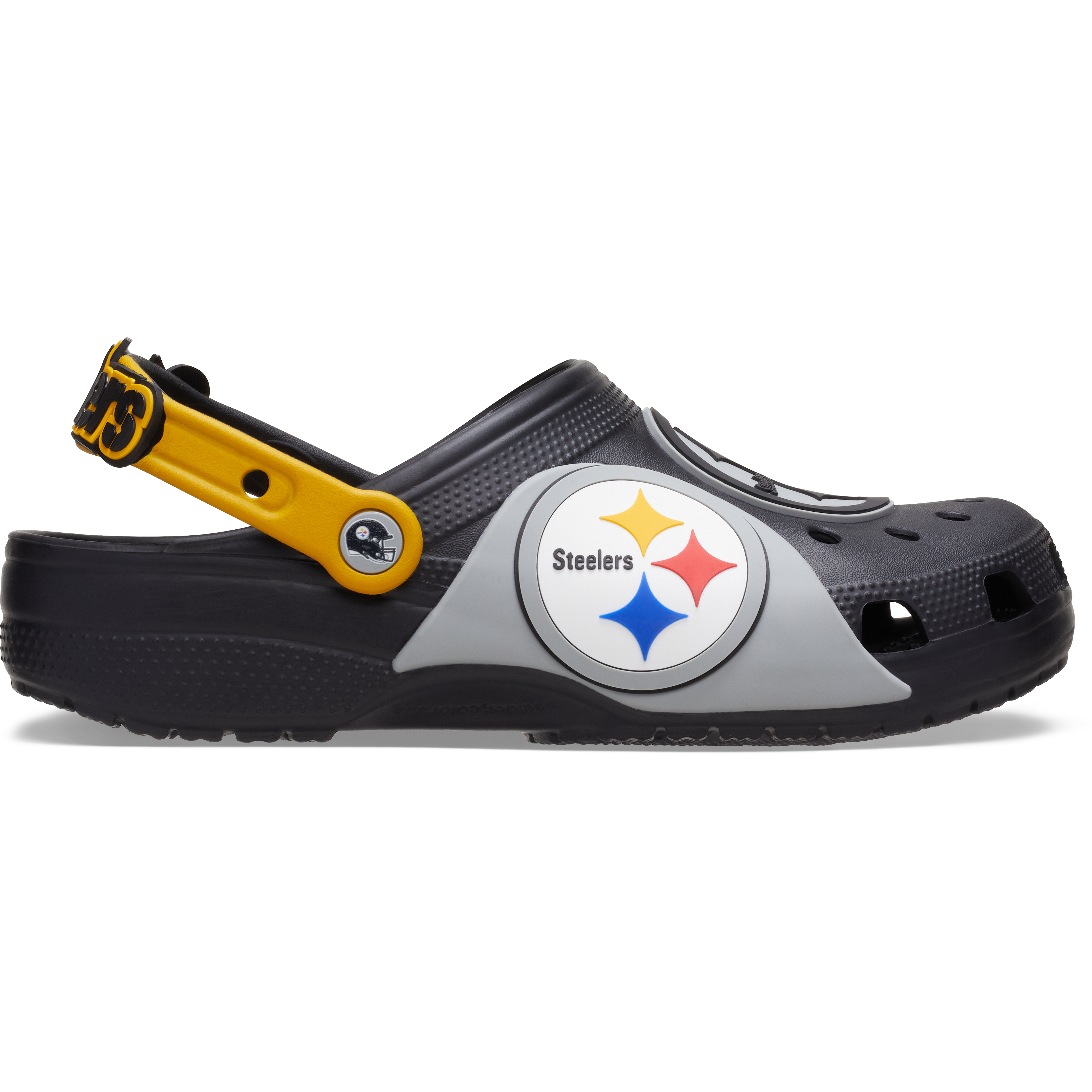 Sabots classiques unisexes Crocs noirs Pittsburgh Steelers