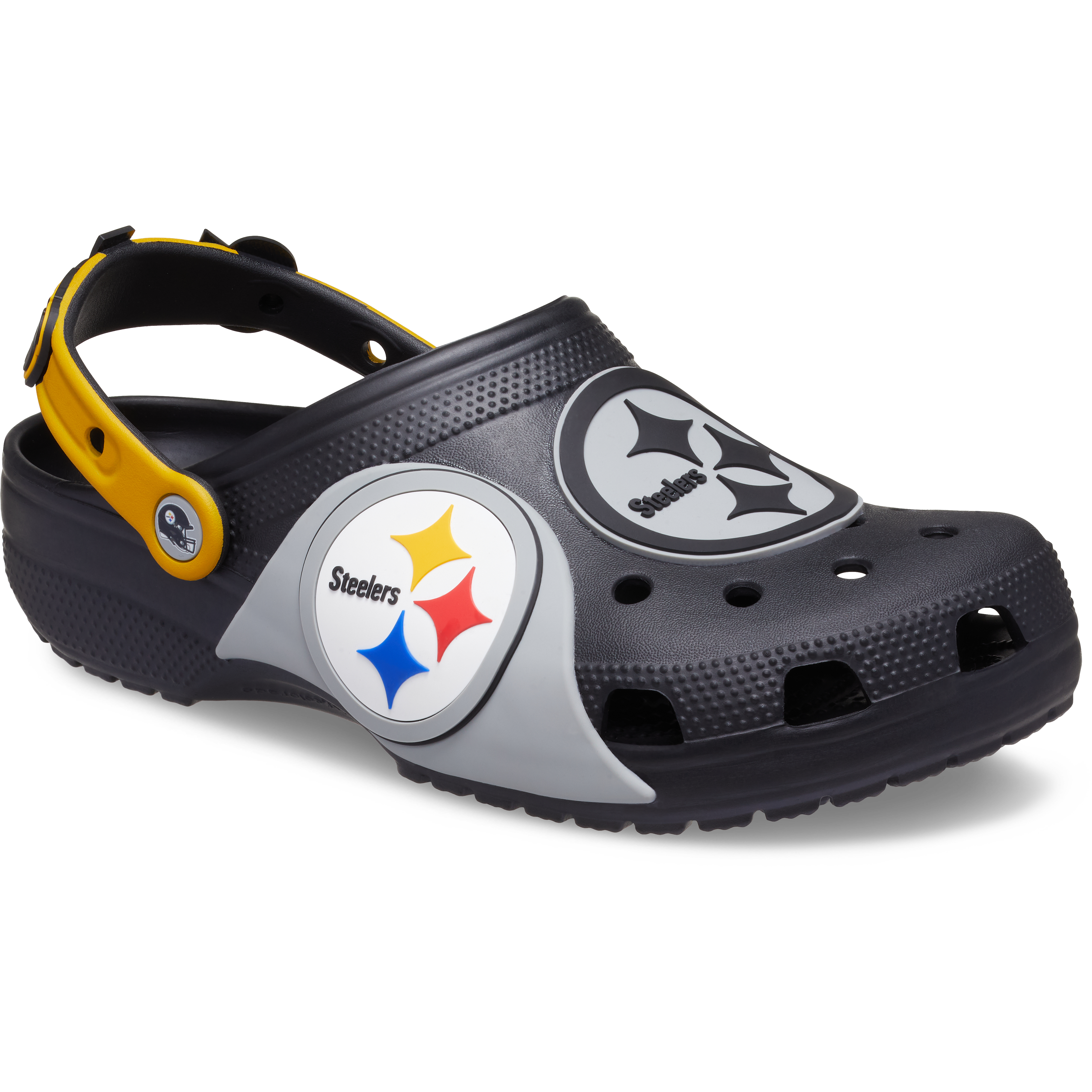 Sabots classiques unisexes Crocs noirs Pittsburgh Steelers