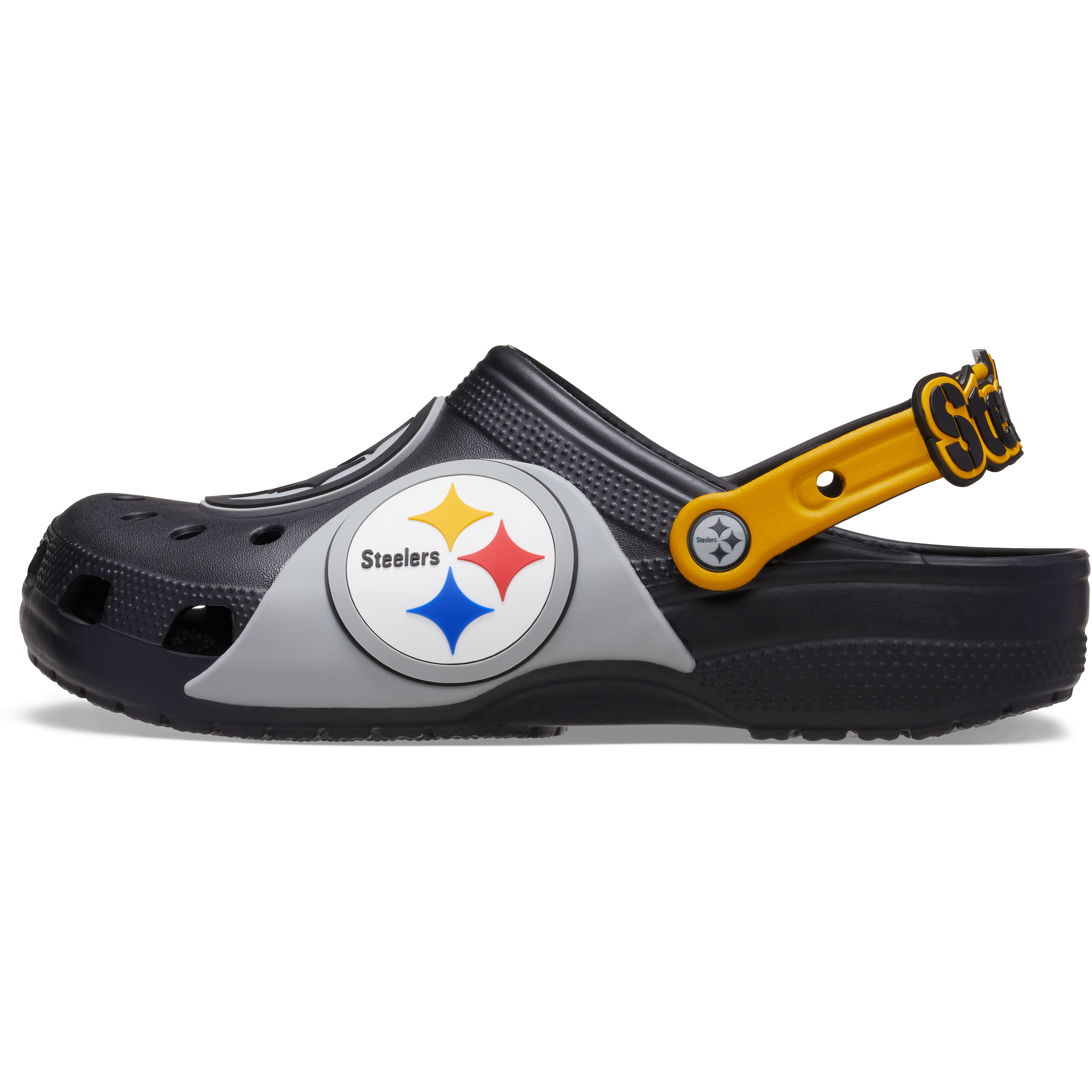 Sabots classiques unisexes Crocs noirs Pittsburgh Steelers
