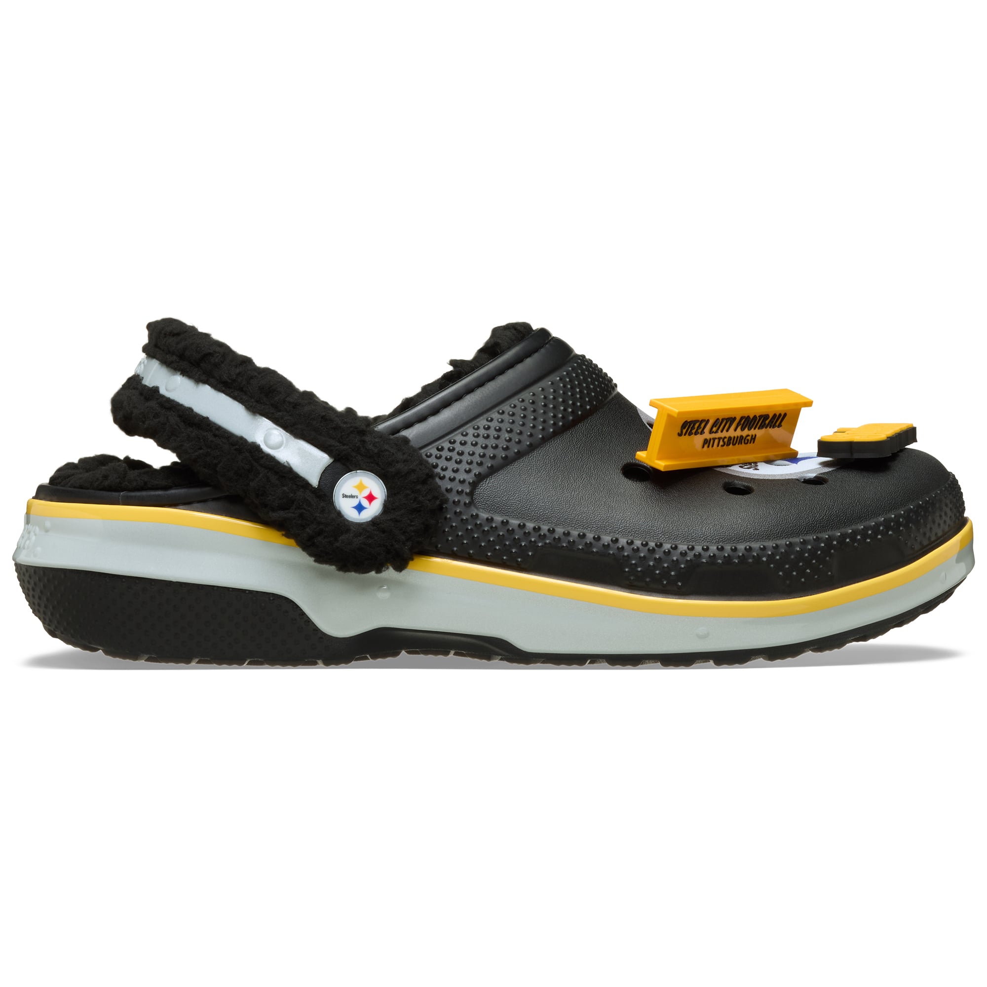 Sabots Crocs Pittsburgh Steelers Classic doublés, unisexes