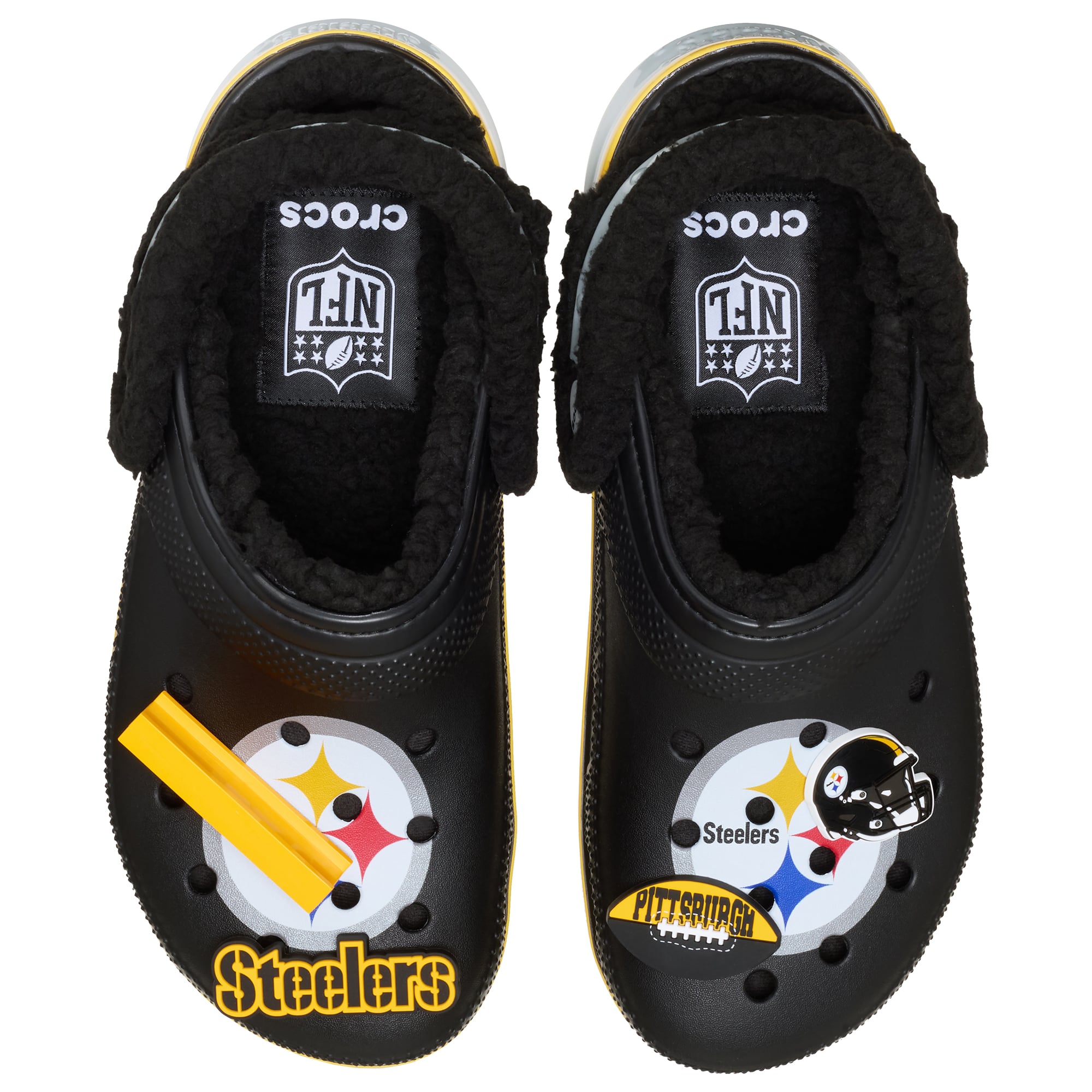Sabots Crocs Pittsburgh Steelers Classic doublés, unisexes
