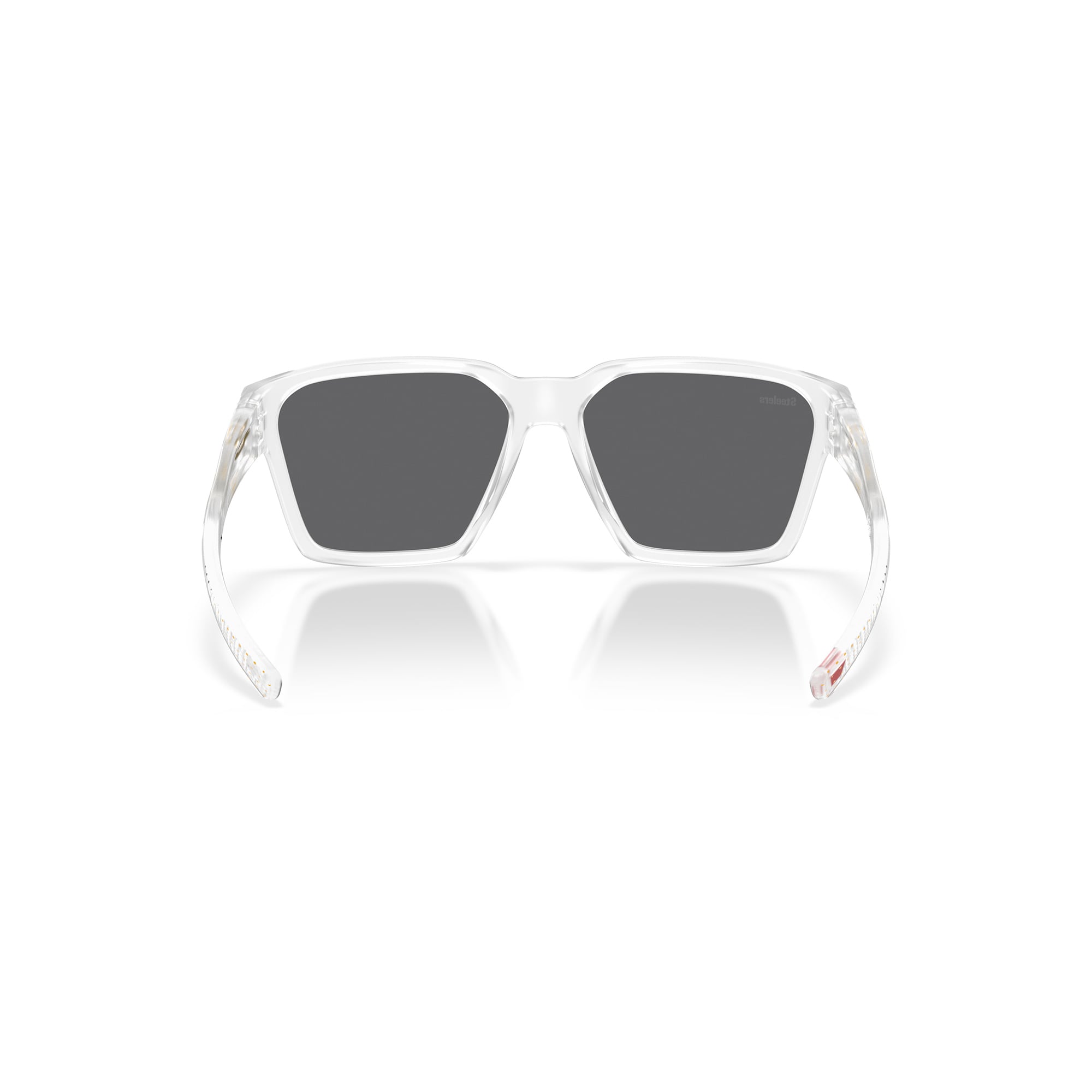 Unisex Oakley Pittsburgh Steelers Briza Matte Clear Sunglasses with Prizm Black Polarized Lenses