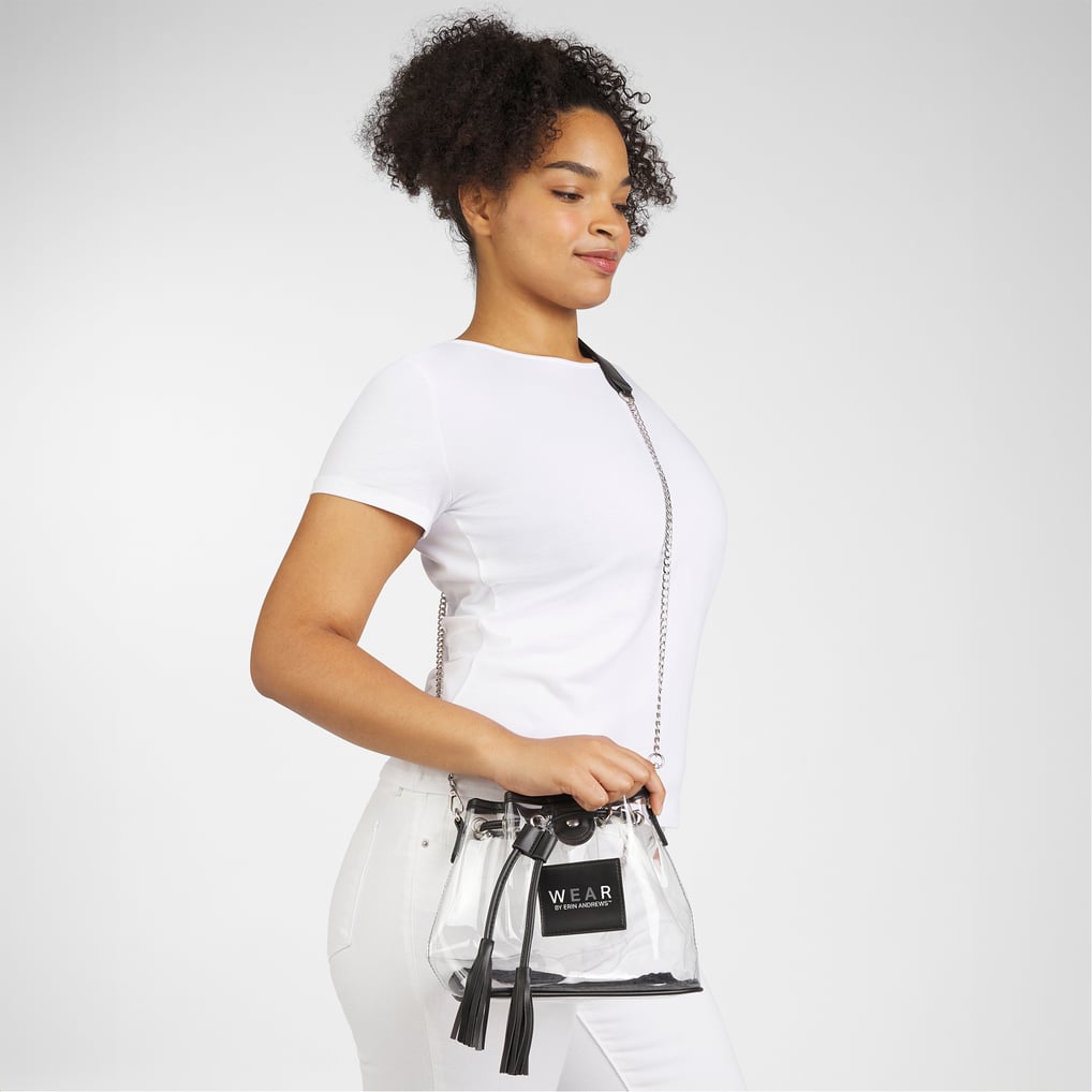 Pittsburgh Steelers WEAR by Erin Andrews Clear Stadium Bucket Purse