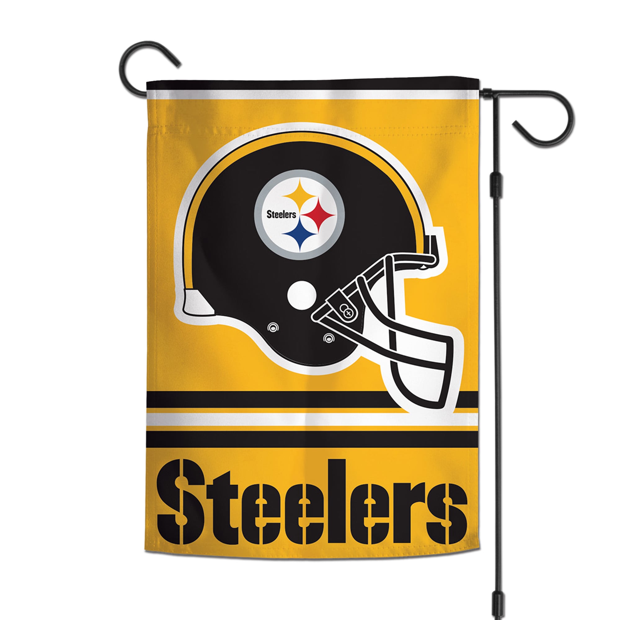 Drapeau de jardin double face WinCraft Pittsburgh Steelers 12 po x 18 po