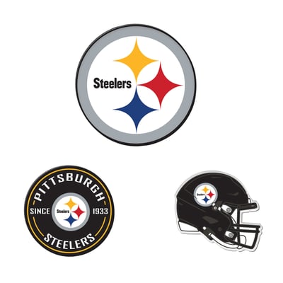  Pittsburgh Steelers WinCraft 3-Pack Premium Fridge Magnet Set