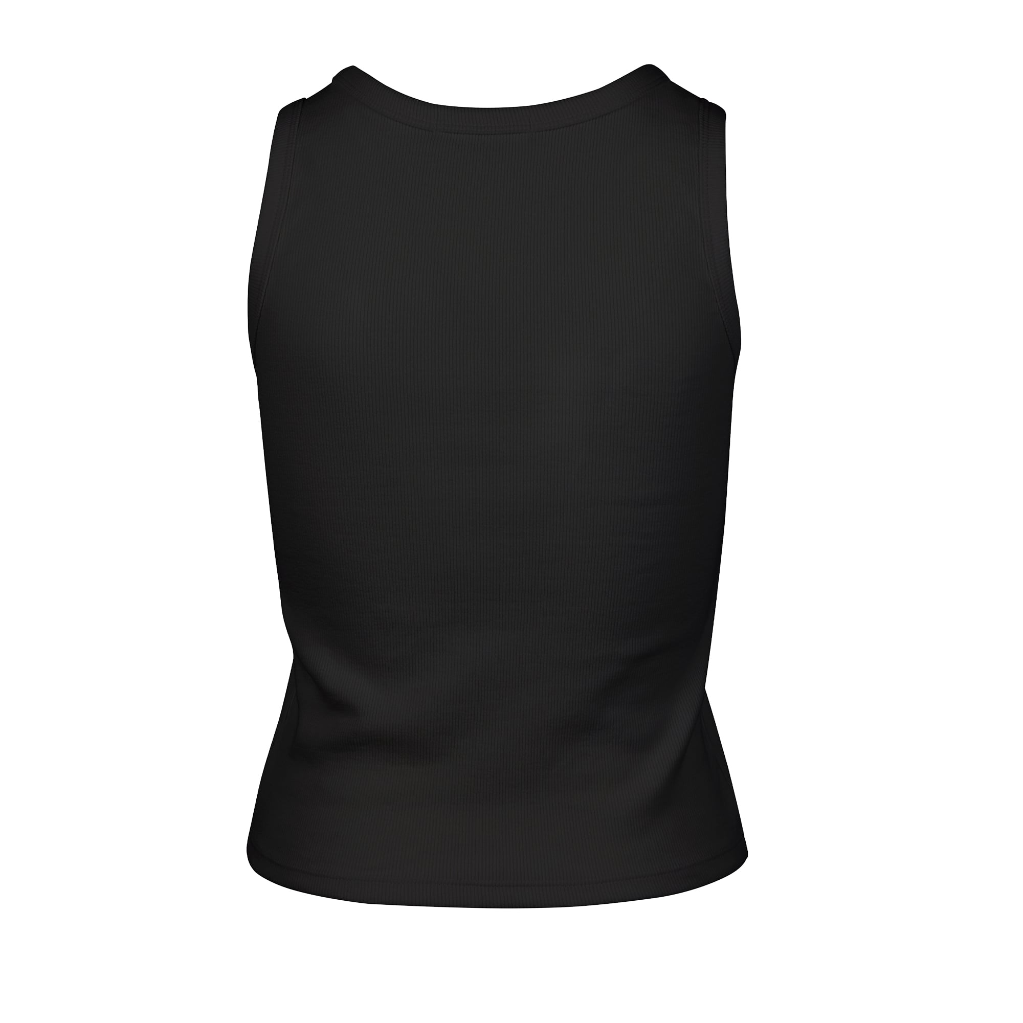 Women's '47  Black Pittsburgh Steelers Cropped Straight Cut Ribbed Baby Tank Top