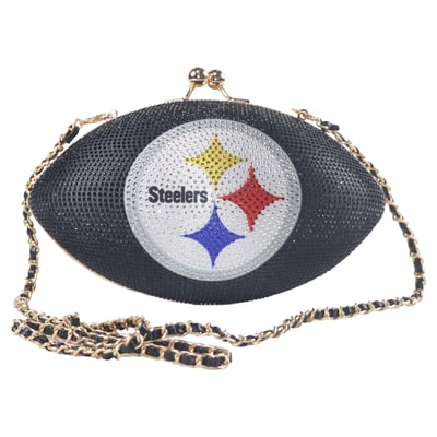 Pittsburgh Steelers Cuce Women's Team Color Crystal Football Purse