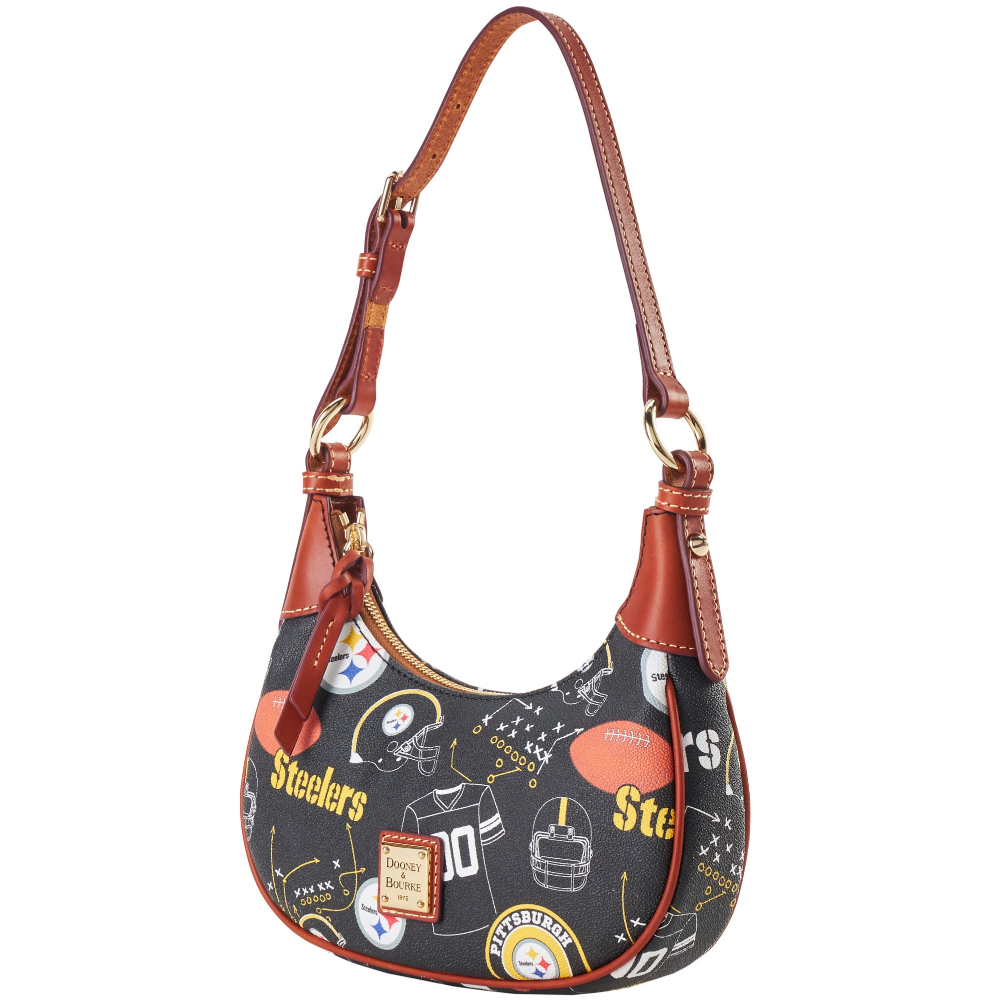 Sac à bandoulière souple pour femme Dooney & Bourke Pittsburgh Steelers