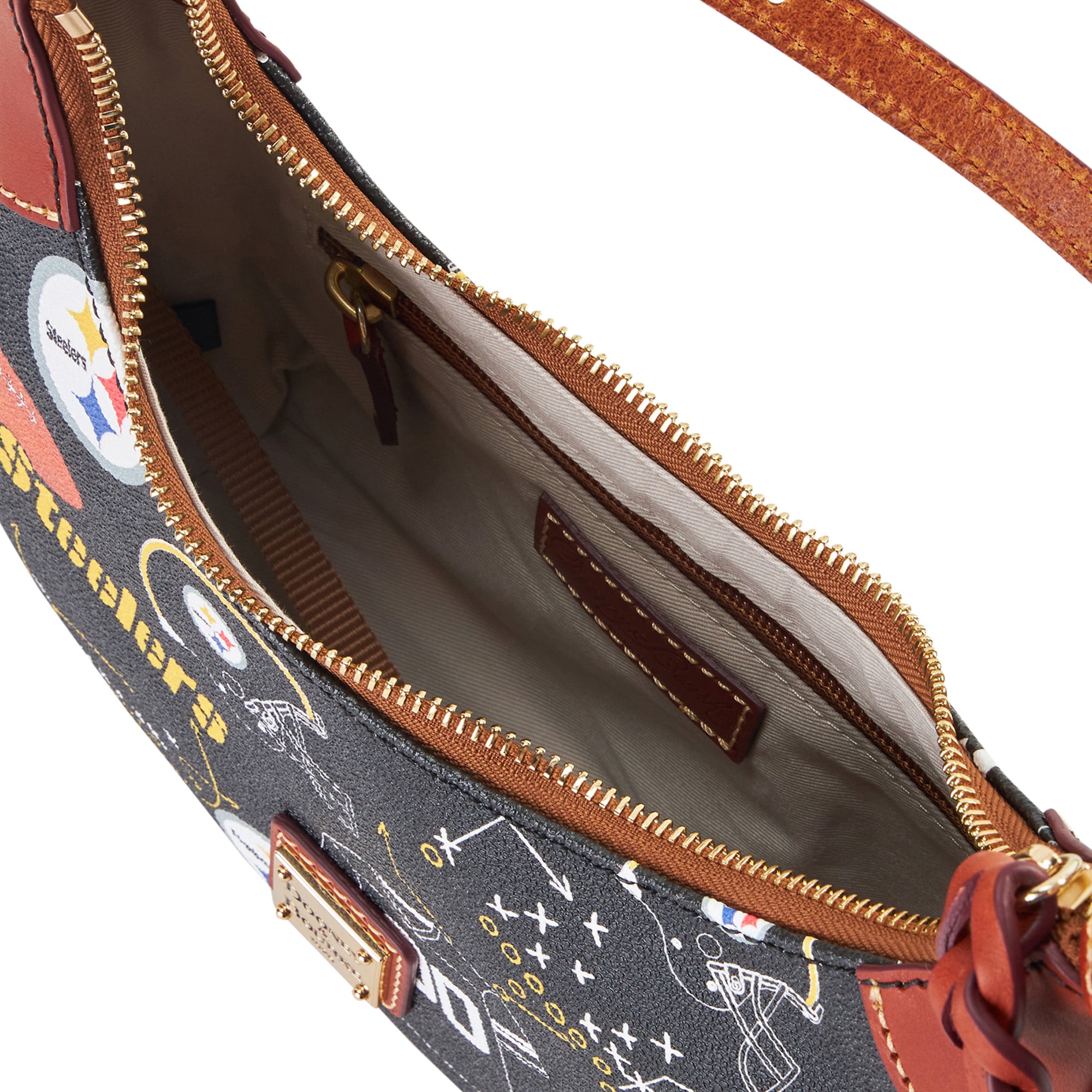 Sac à bandoulière souple pour femme Dooney & Bourke Pittsburgh Steelers