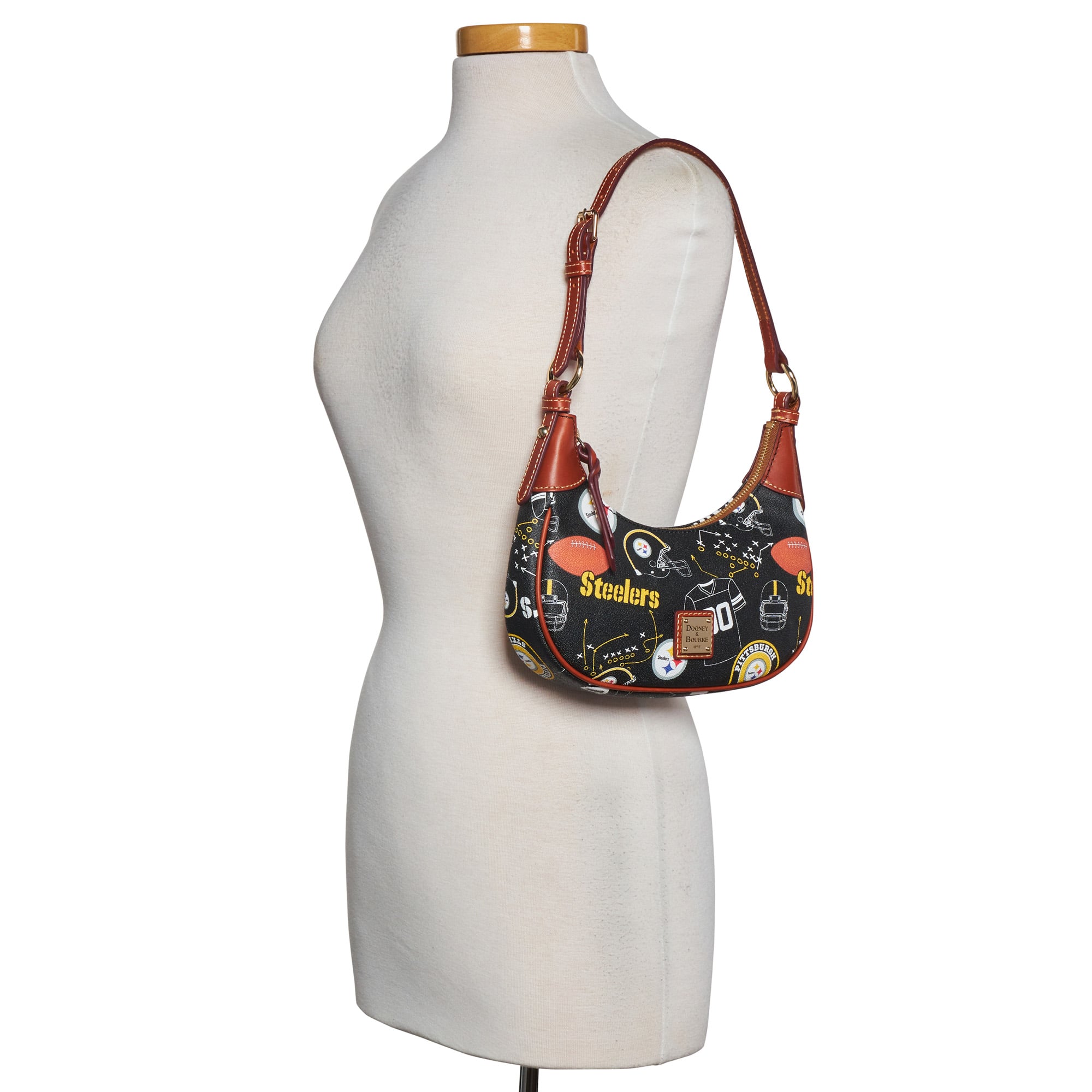 Sac à bandoulière souple pour femme Dooney & Bourke Pittsburgh Steelers