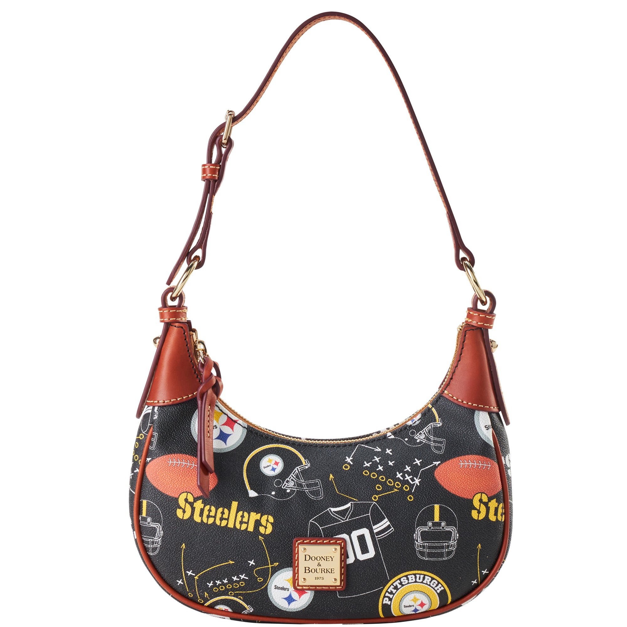 Sac à bandoulière souple pour femme Dooney & Bourke Pittsburgh Steelers
