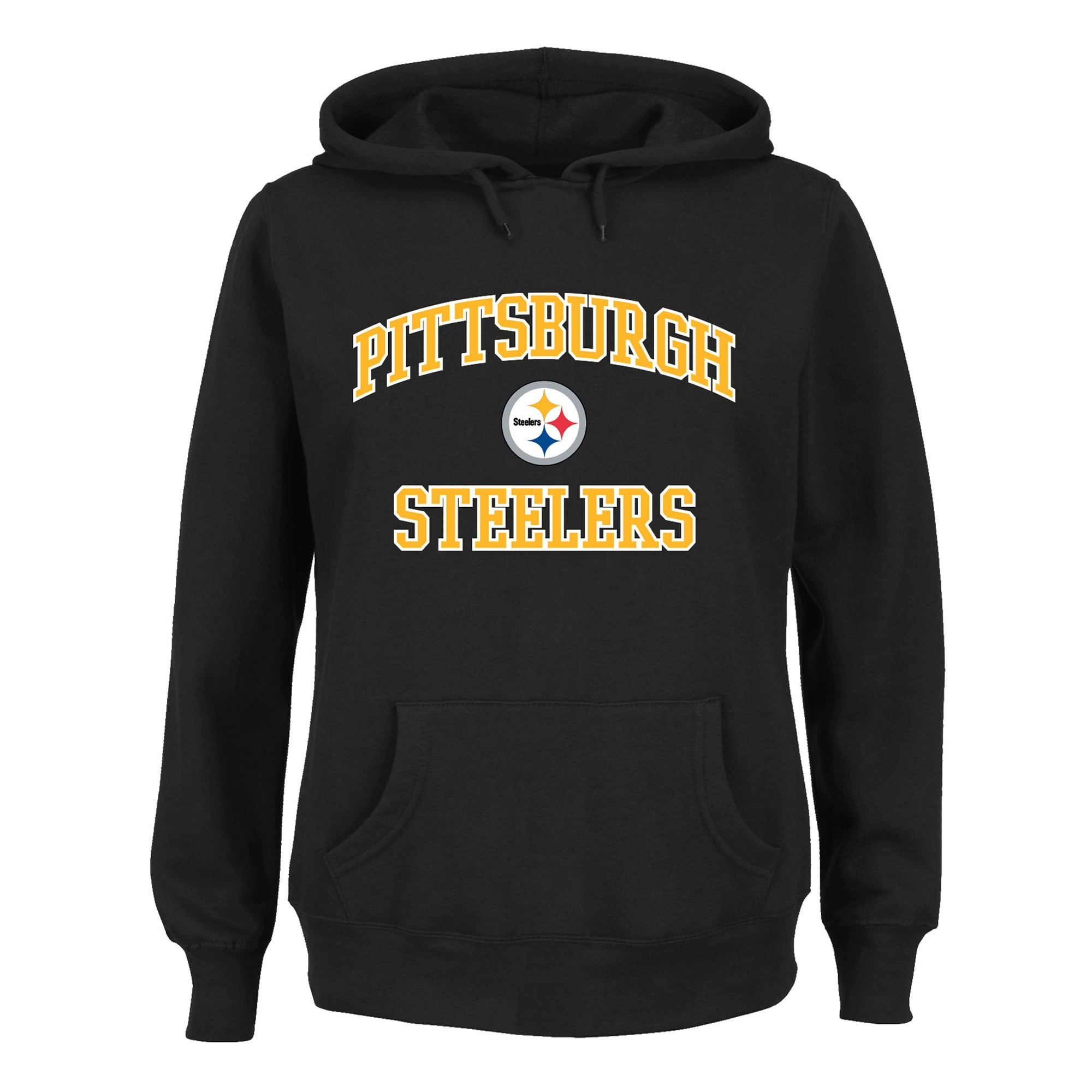 Sweat à capuche Fanatics noir Pittsburgh Steelers grande taille pour femme