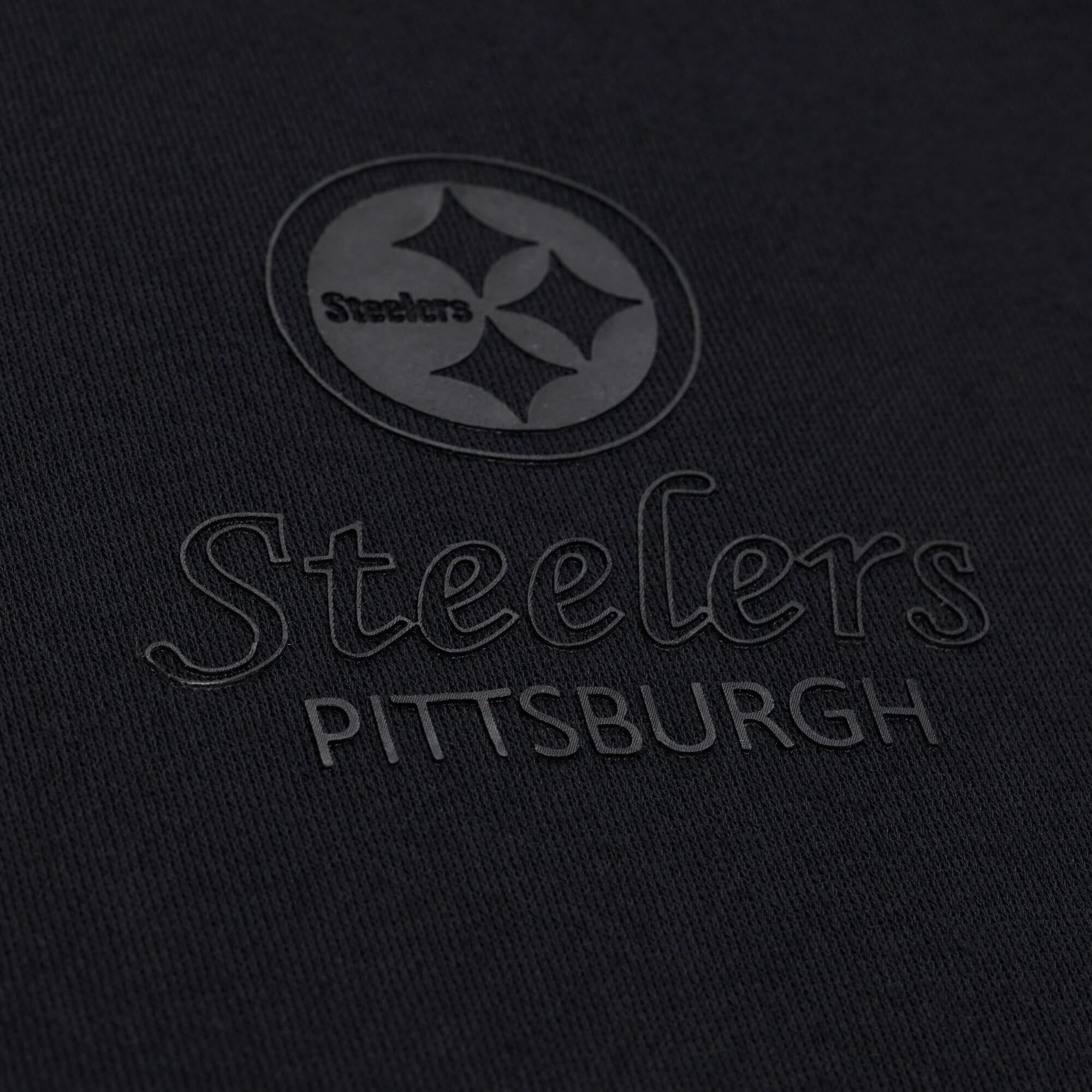 Women's Mitchell & Ness Pittsburgh Steelers Core Essentials Micro Logo Fleece Sweatshirt