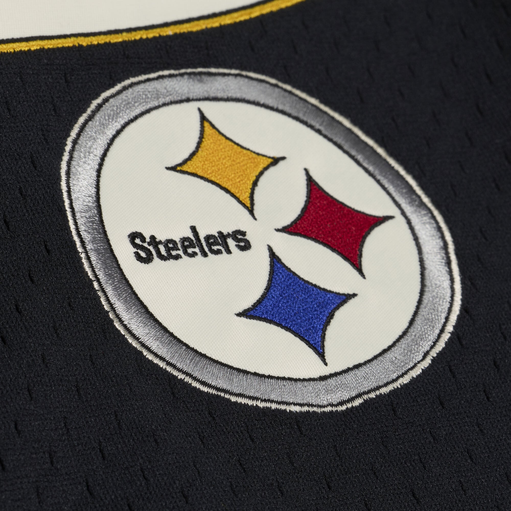 Maillot de baseball rétro Roots noir Mitchell & Ness Pittsburgh Steelers pour femmes